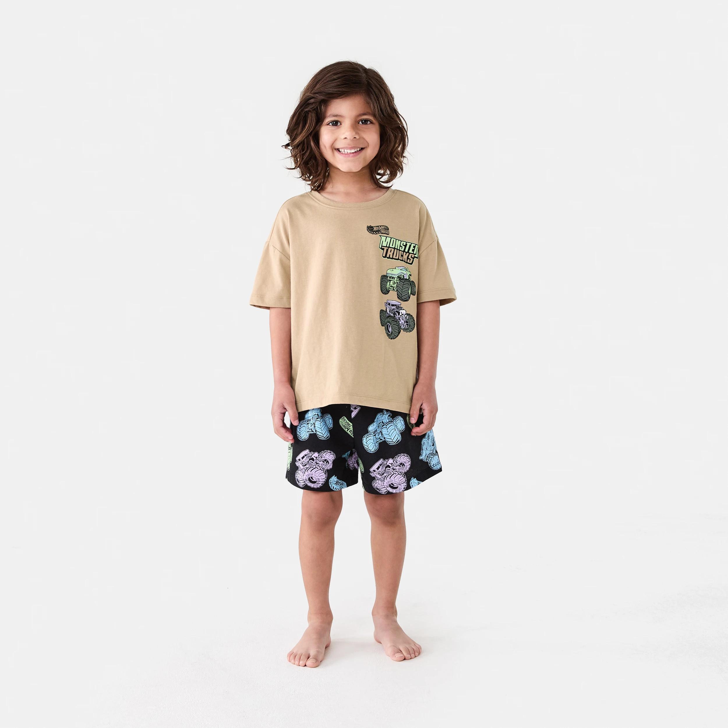 1 Monster Trucks License Pyjama Set M Trucks, 1 of 8