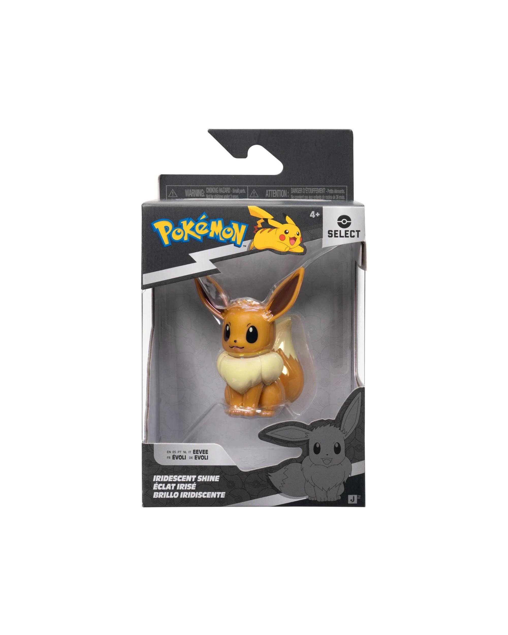 1 Pokemon Select Eevee Iridescent Shine 3 inch Vinyl Figure, 1 of 6