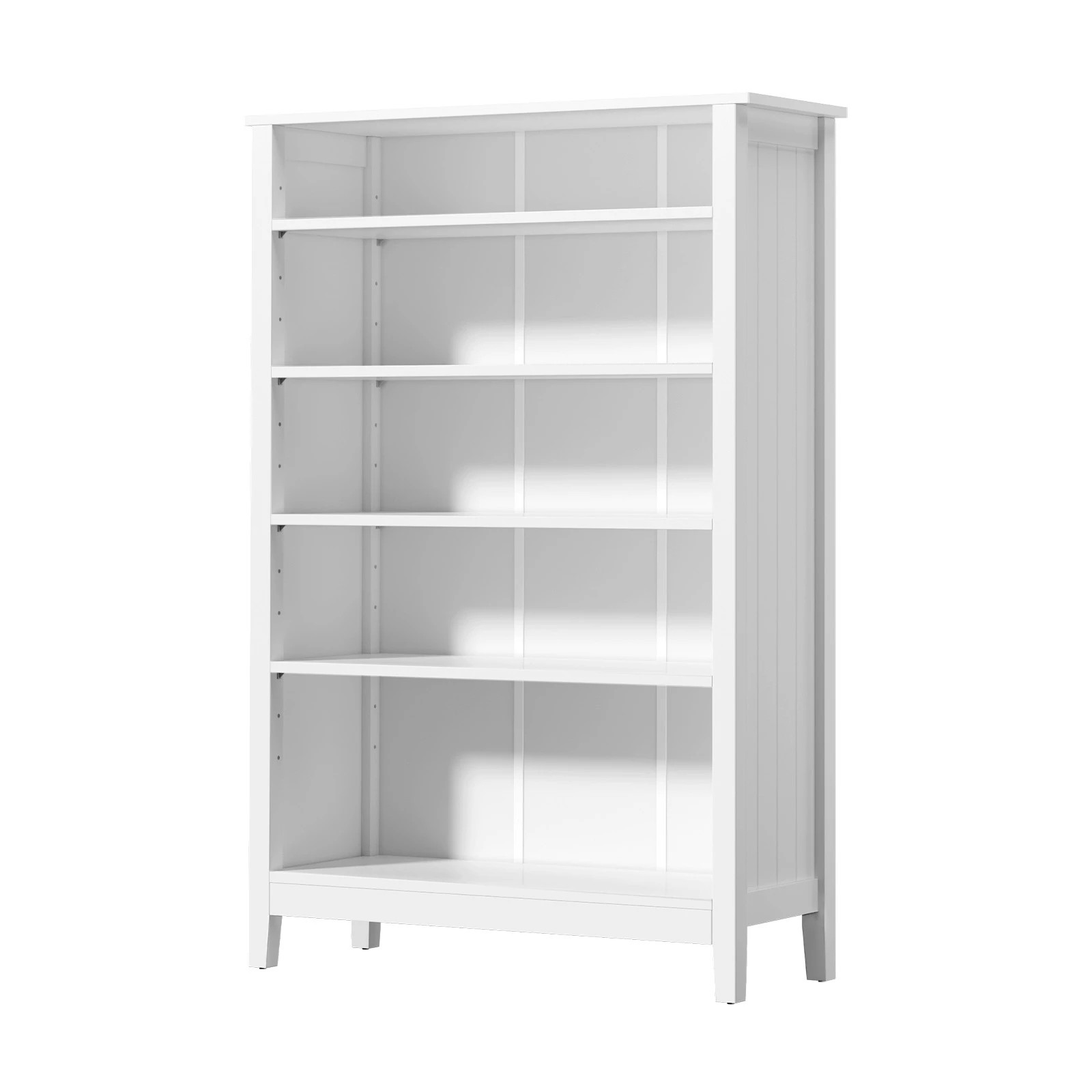 1 Oikiture Bookshelf Bookcase Display Shelf 5-tier Storage Cabinet
 - White, 1 of 6