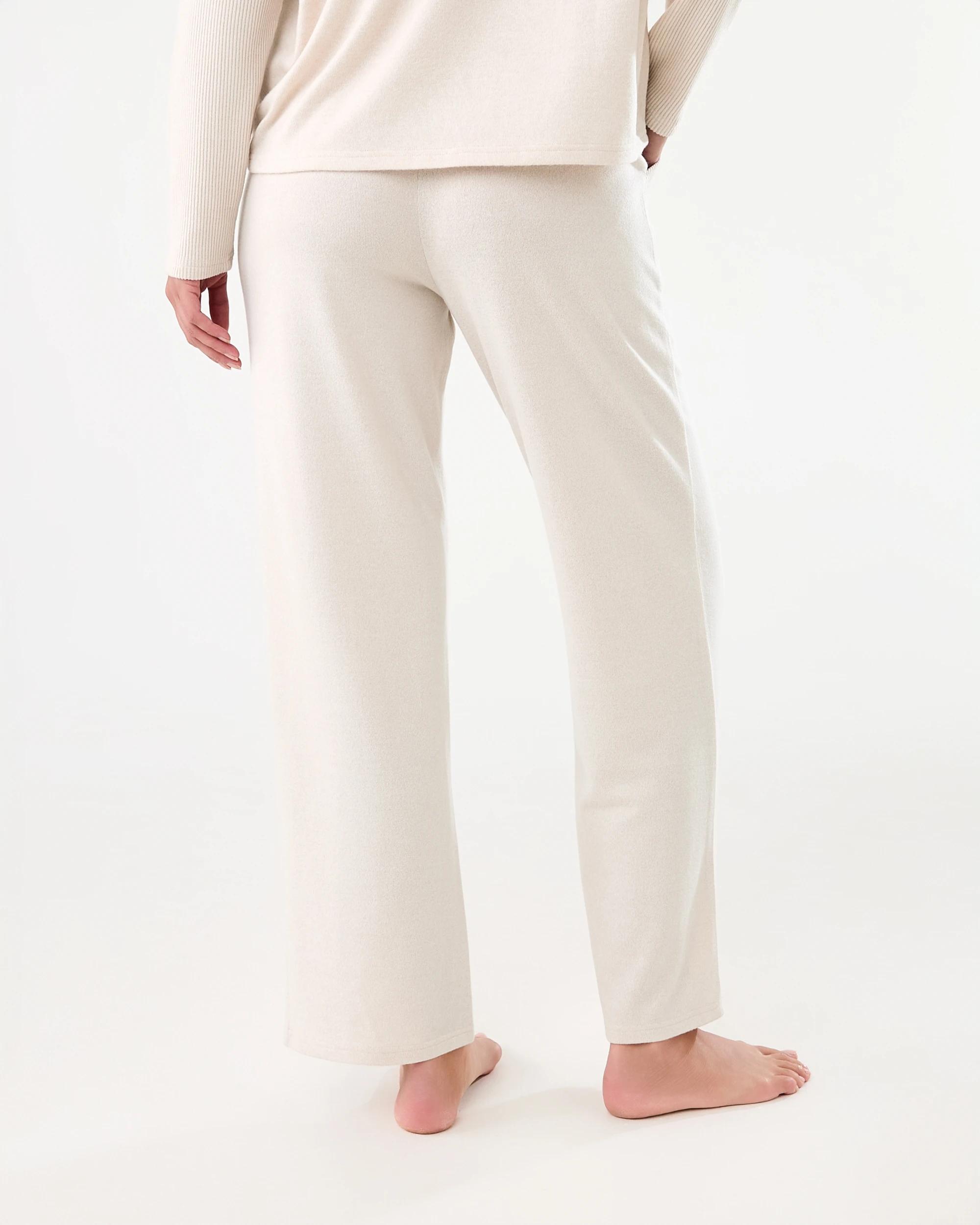 3 Super Soft Rib Trim Lounge Pants Marled Oat, 3 of 6