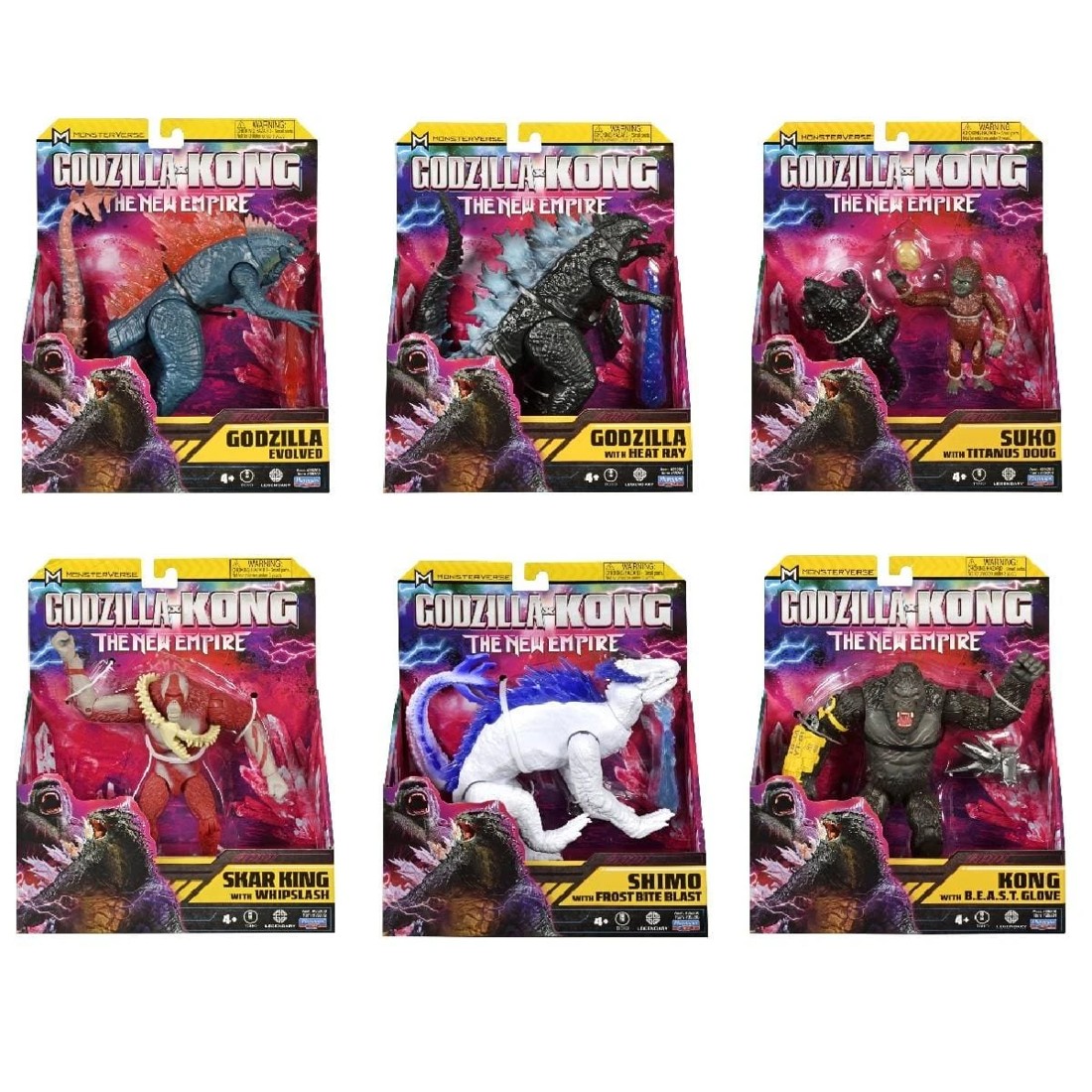 1 15cm Monsterverse Godzilla x Kong: The New Empire Action Figure - Assorted, 1 of 8