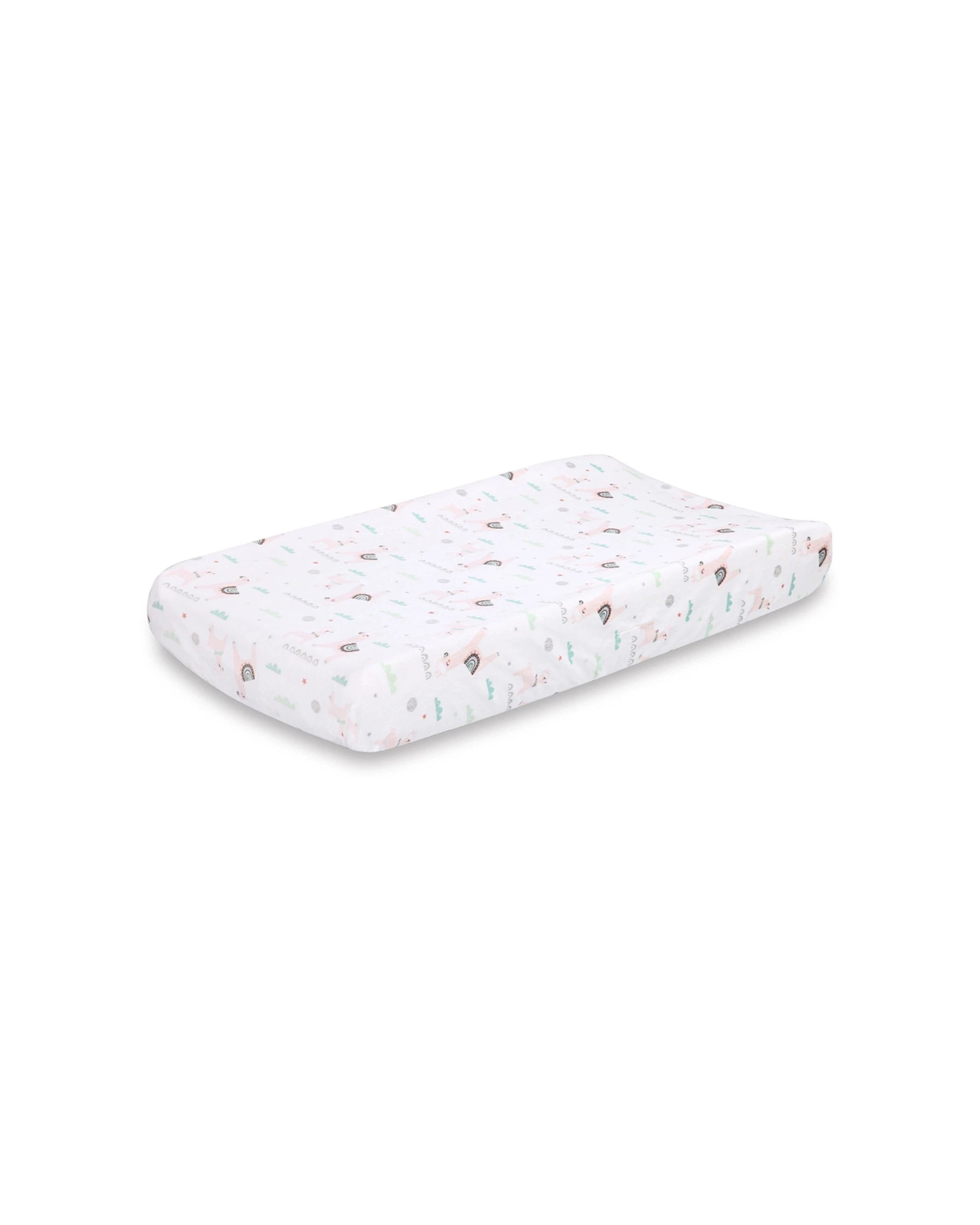 1 Little Haven Changing Pad Cover Velour Llama All Around Elastic Fits Most - Multi, 1 of 2