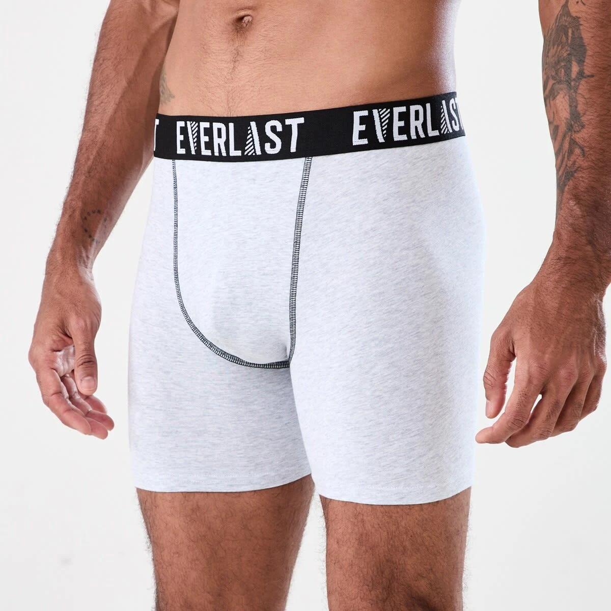 5 3 Pack Everlast Mens Mid Length Trunks CHARCOAL CAMO, 5 of 7