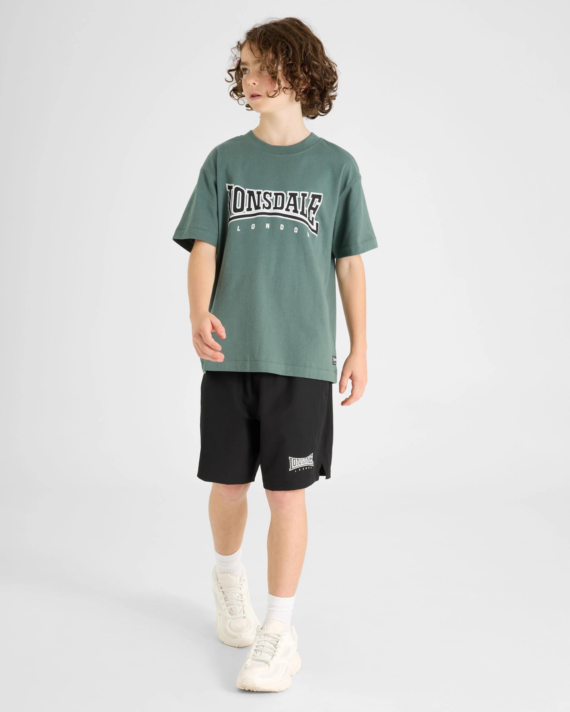 5 Lonsdale London Cotton T-Shirt GREEN, 5 of 5