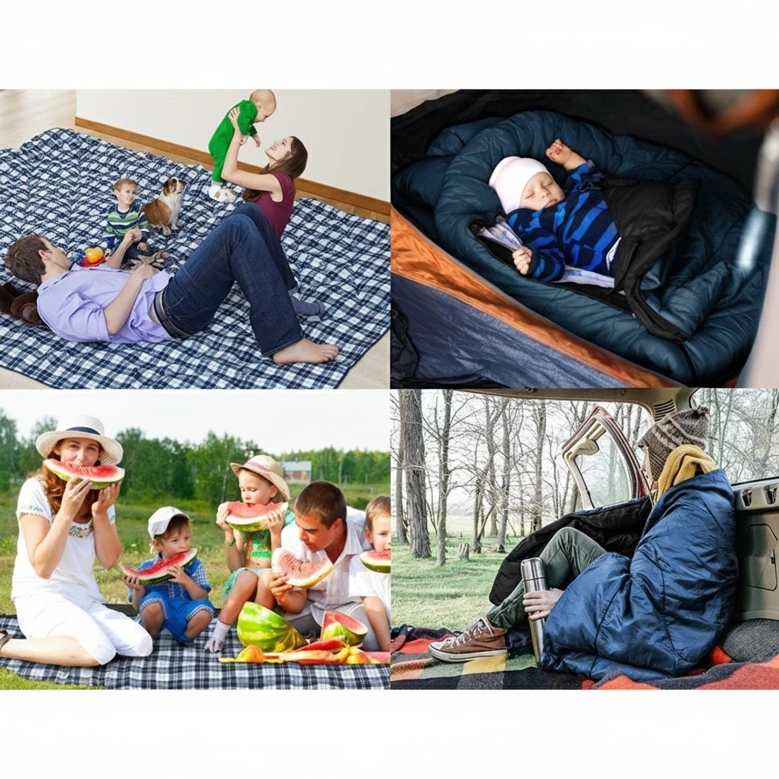 5 Weisshorn Sleeping Bag Single Thermal Camping Hiking Tent 0℃ - Green, 5 of 6