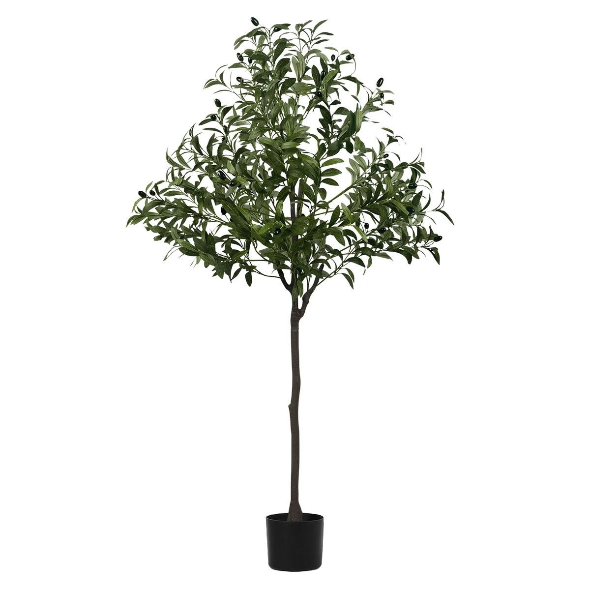 1 AUSWAY Artificial Olive Tree Imitation Plant Fake Green Faux Potted, 1 of 5
