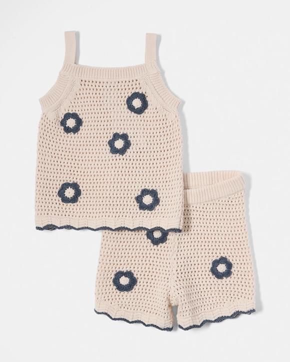 Sleeveless Crochet Set