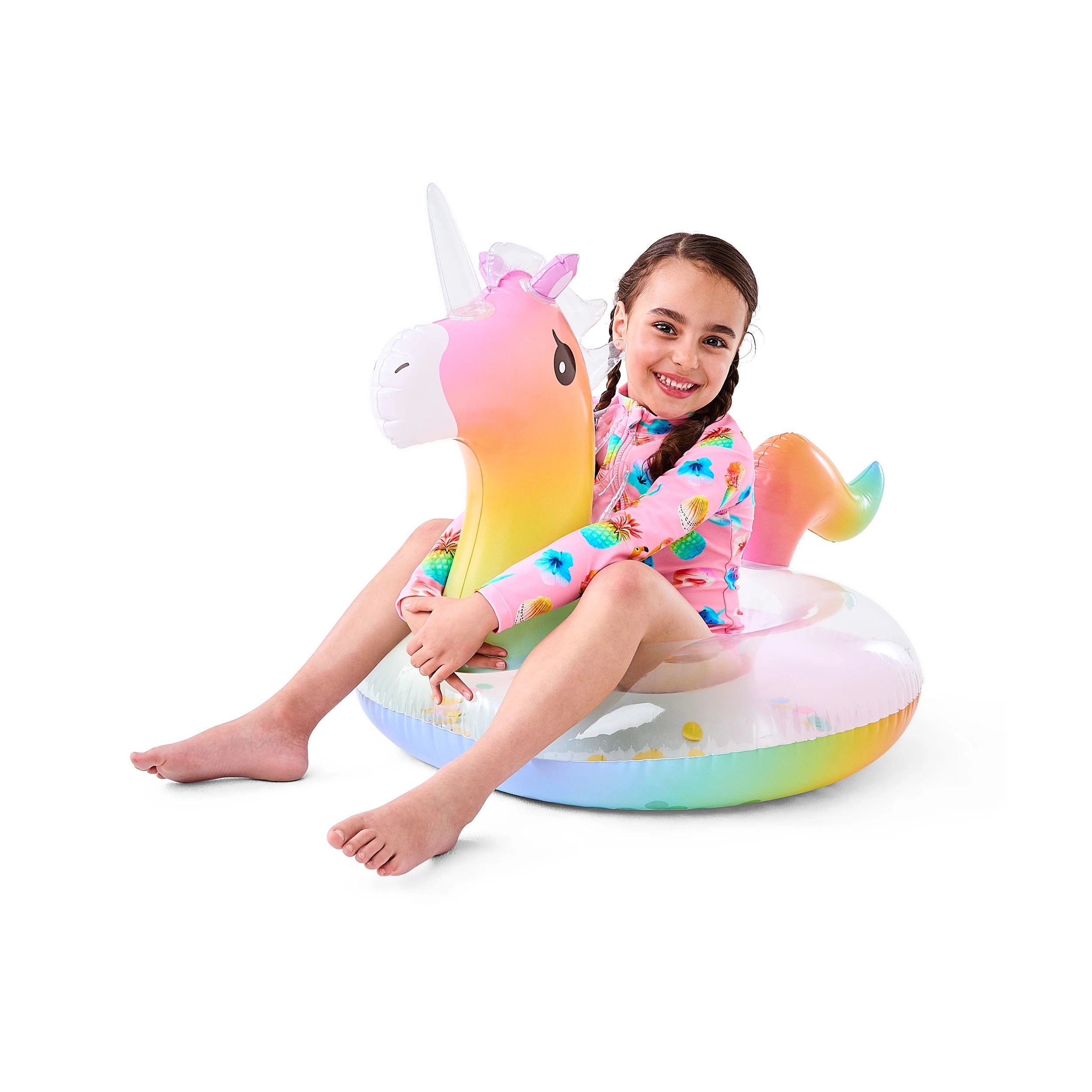 2 Inflatable Unicorn Swim Ring, 2 of 10