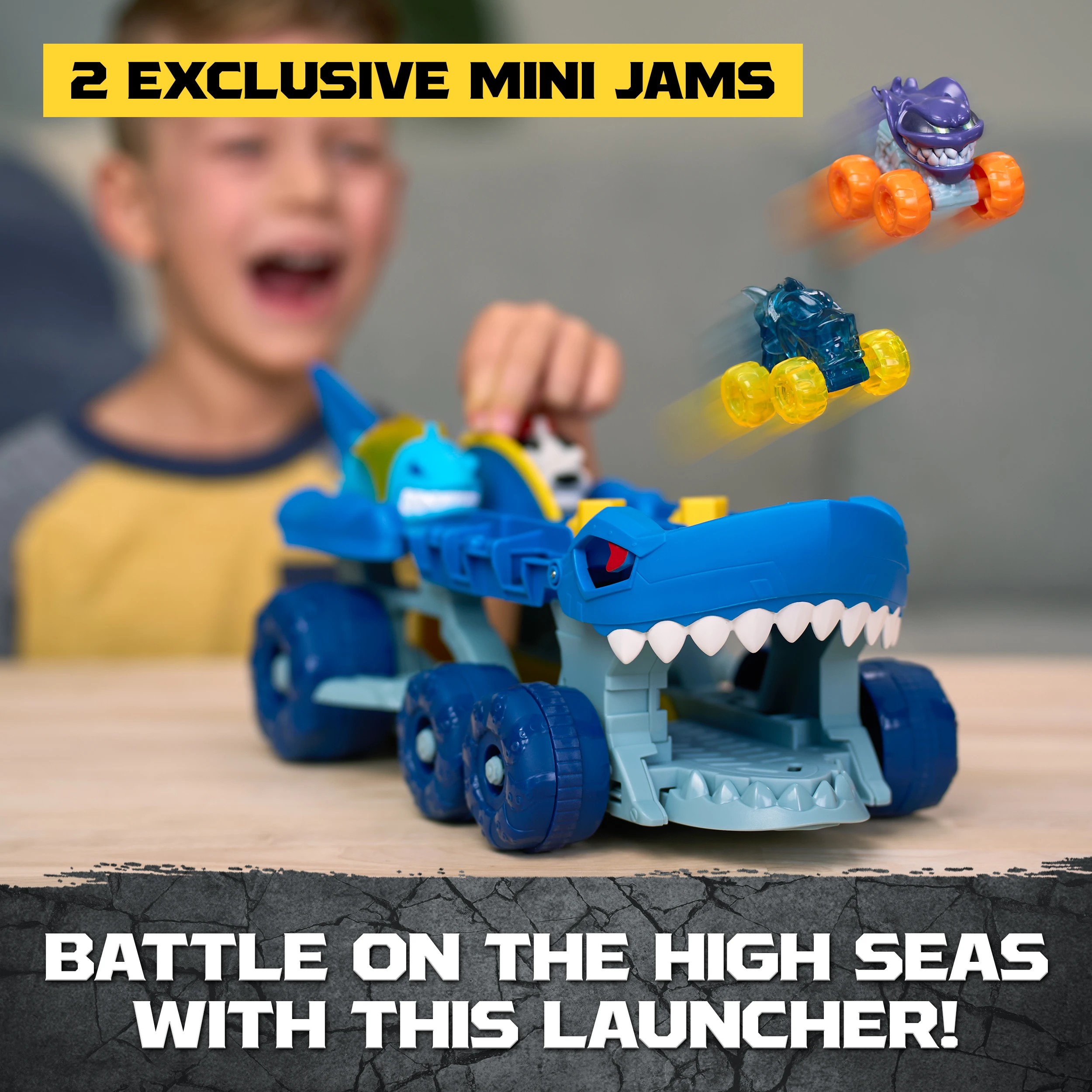 4 Monster Jam Mini Jams Squid Takedown Playset, 4 of 8
