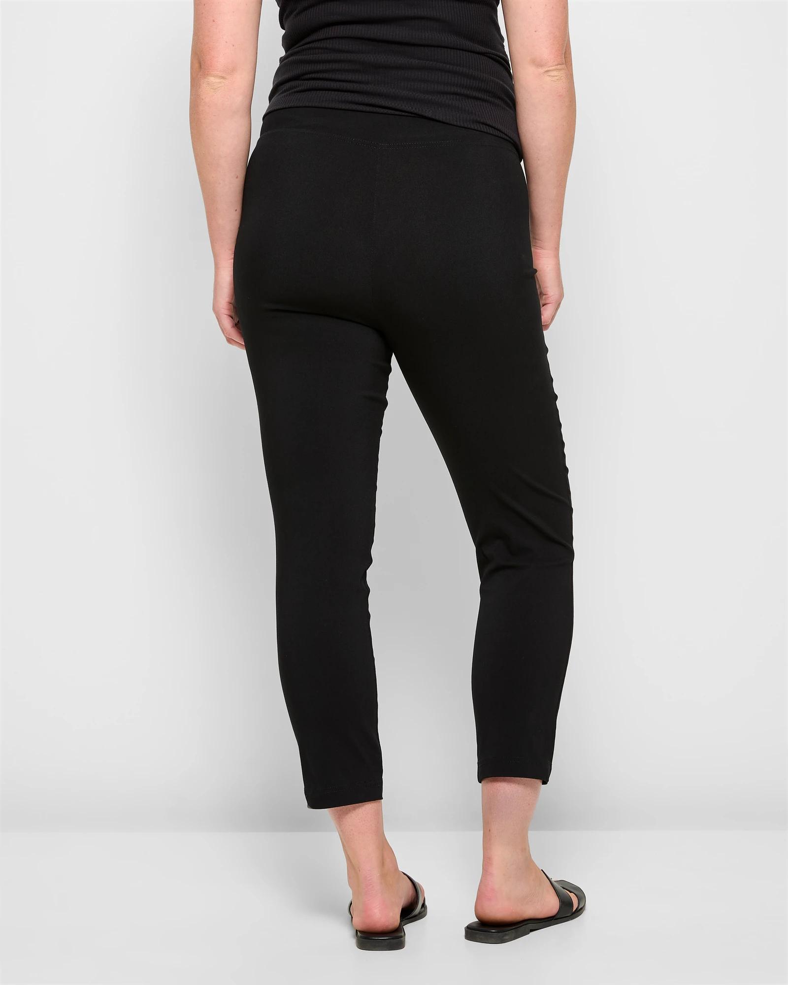 4 Target Maternity Crop Bengaline Pants BLACK, 4 of 5