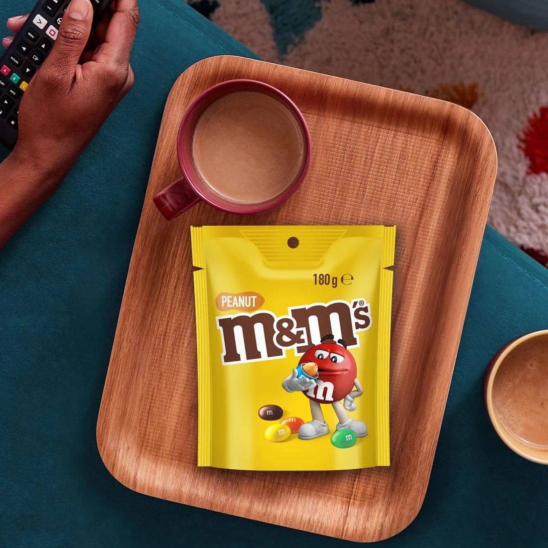 6 M&M's Peanut Milk Chocolate Snack and Share Bag 180g, 6 of 7