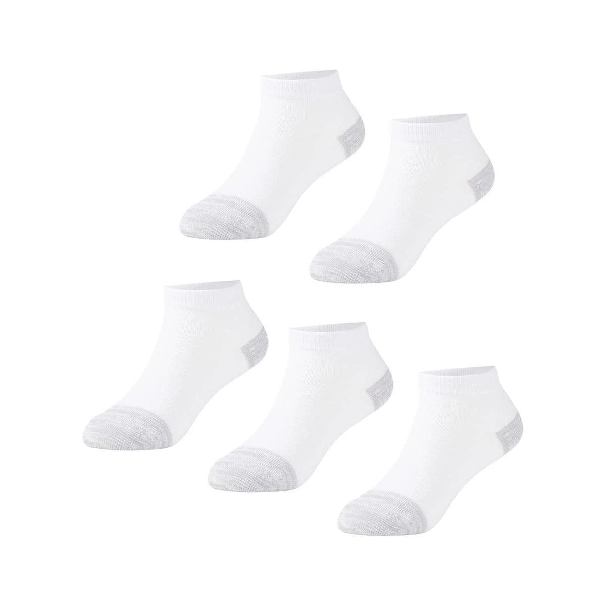 1 5 Pack Low Cut Socks White, 1 of 2