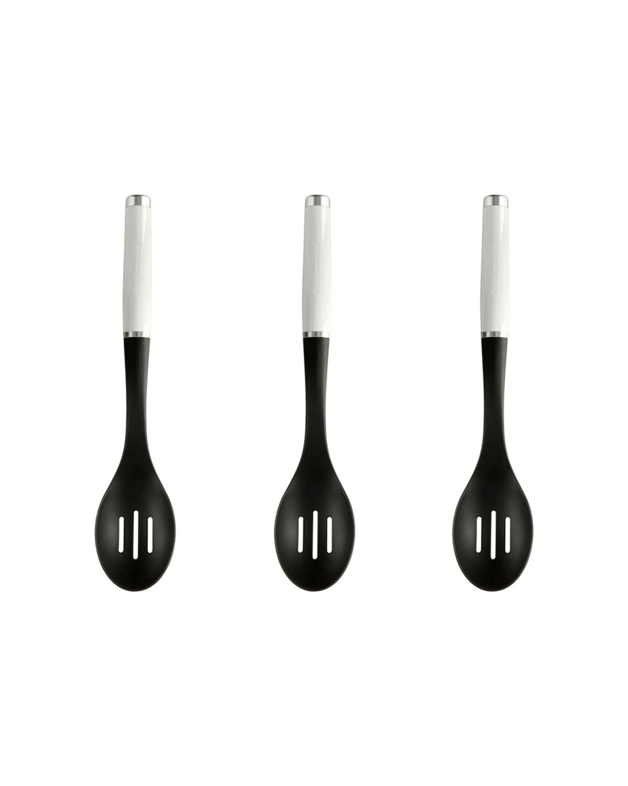 1 KitchenAid 3PK Slotted Cooking Spoon 34cm Heat Resistant Nylon - Multi, 1 of 1
