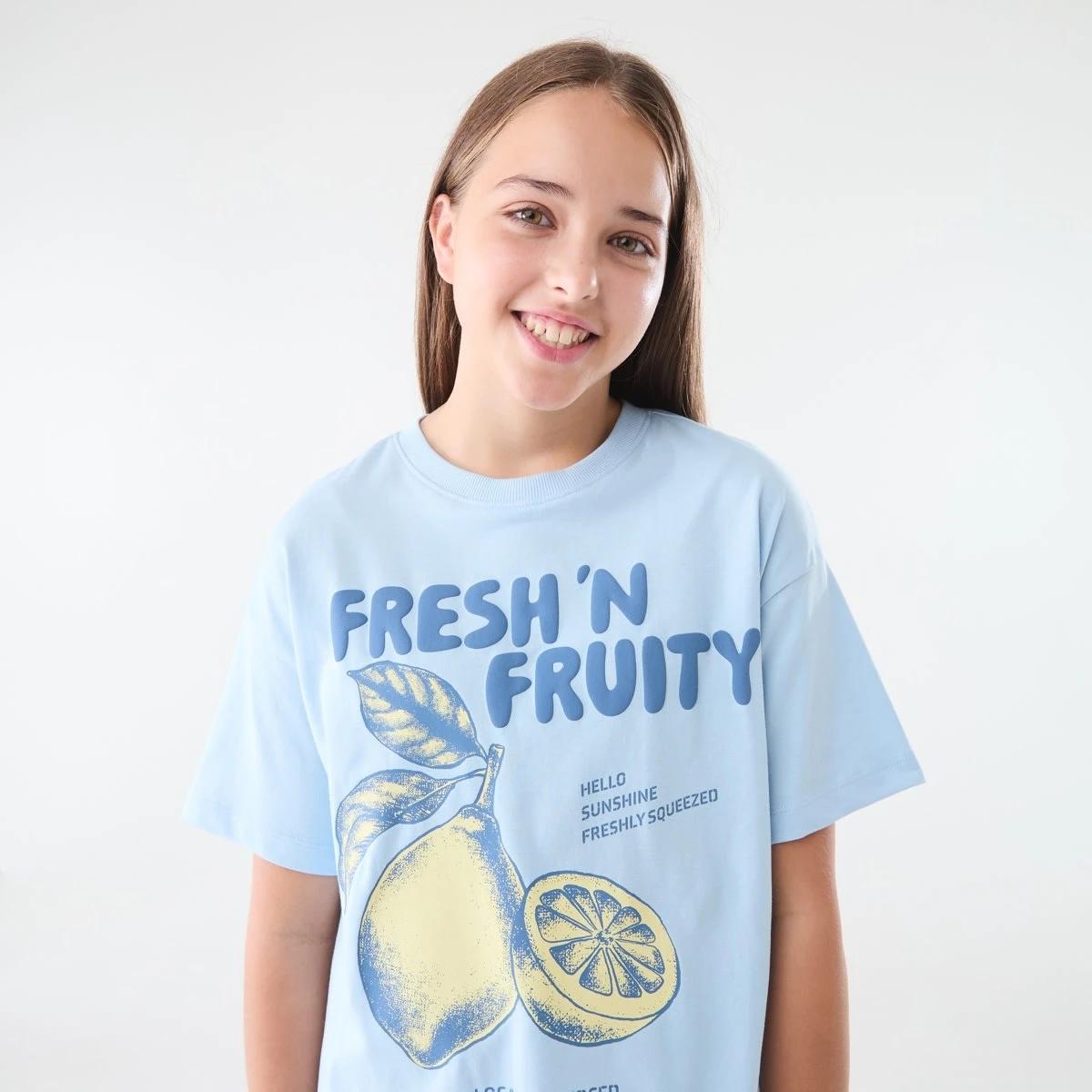 3 Oversized T-shirt Blu Lemon, 3 of 6