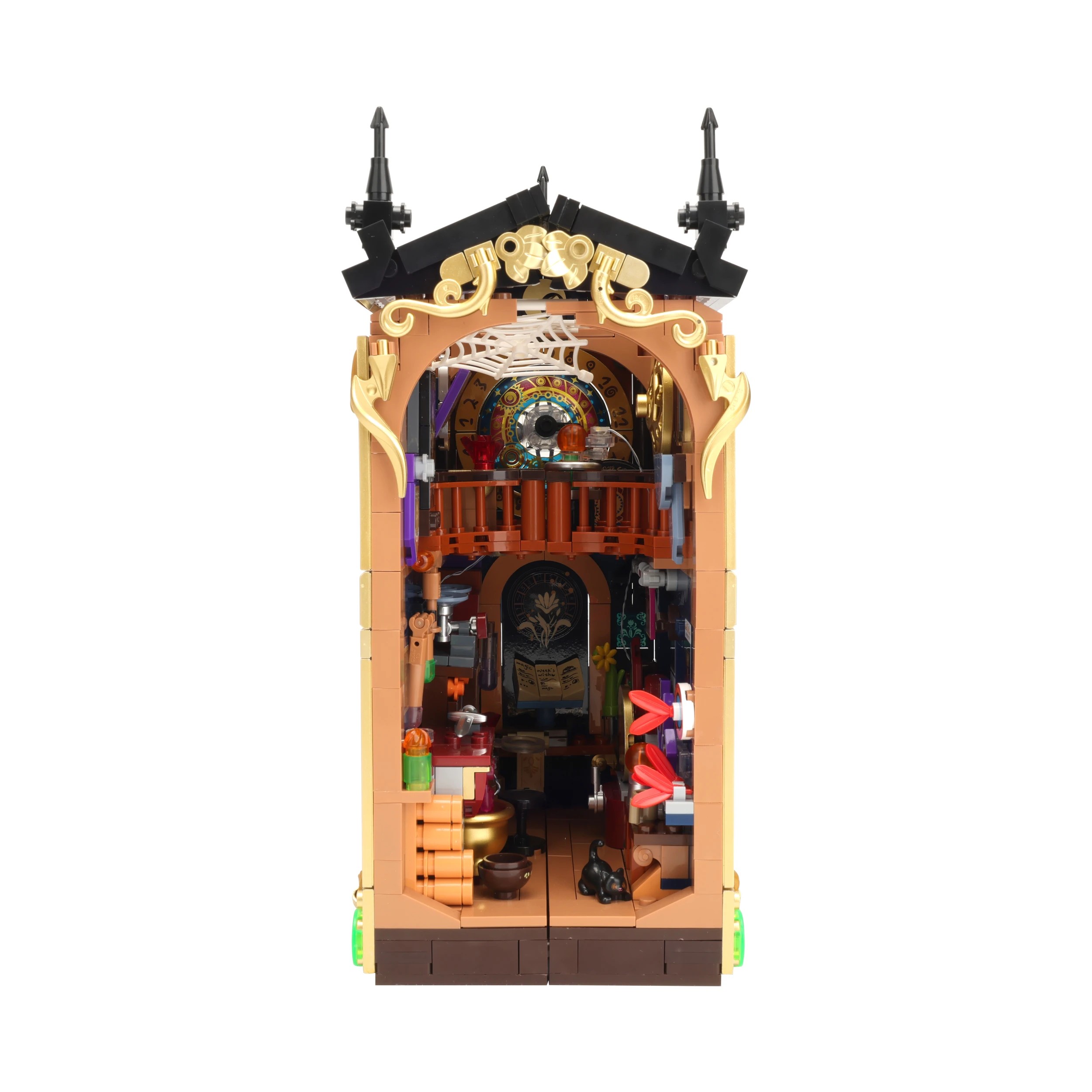 4 896 Piece Mini Blocks Building Series: Light Up Book Nook Playset, 4 of 7