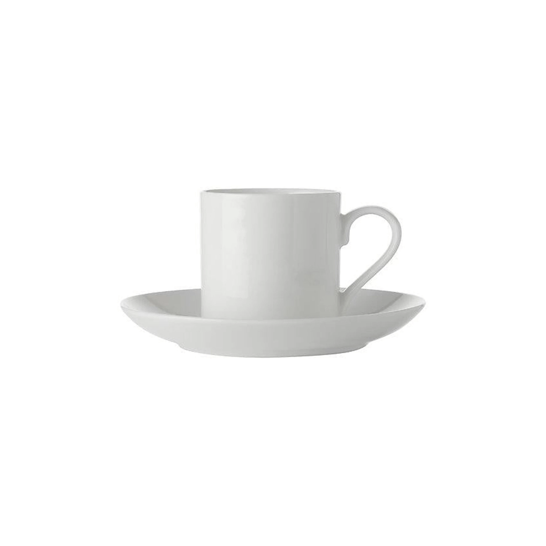 1 Maxwell & Williams 100ml Basics Demi Cup And Saucer Set Dishwasher Safe
 - White, 1 of 3