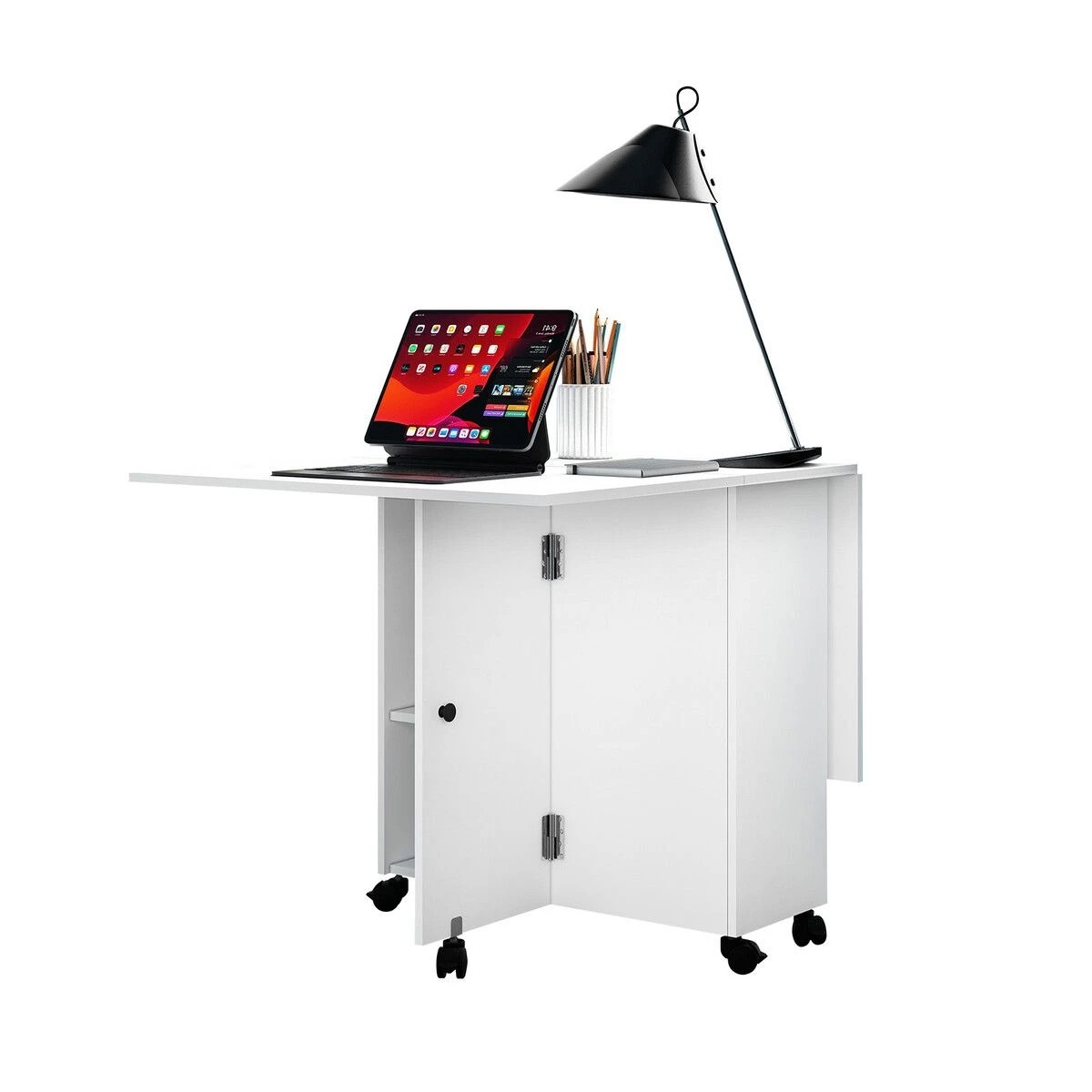 5 LUXSUITE Folding Dining Table Extendable Wooden, 5 of 5