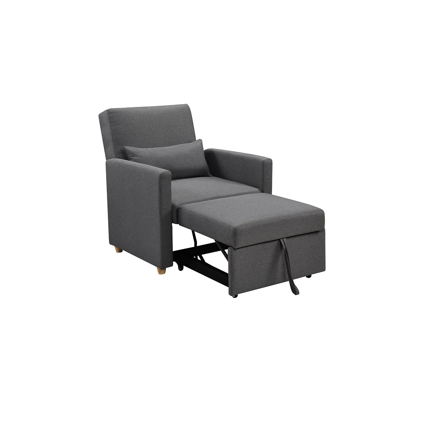 5 Foret Single Seater Pull-out Sofa Bed Lounge Adjustable Couch Furniture Recliner, 5 of 7