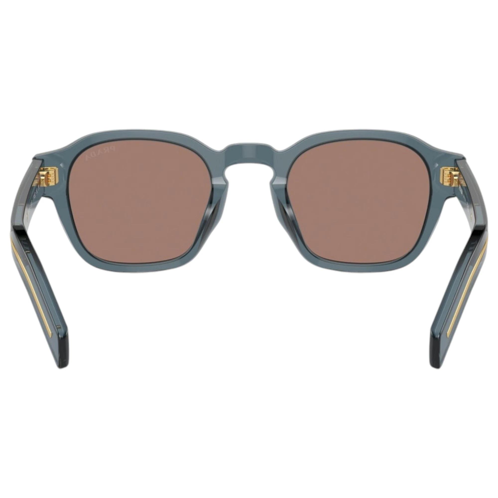 2 Prada Mens Sunglasses PRA16S Transparent Ocean/ Brown Mirror Sunnies TRANSPARENT OCEAN/BROWN, 2 of 4