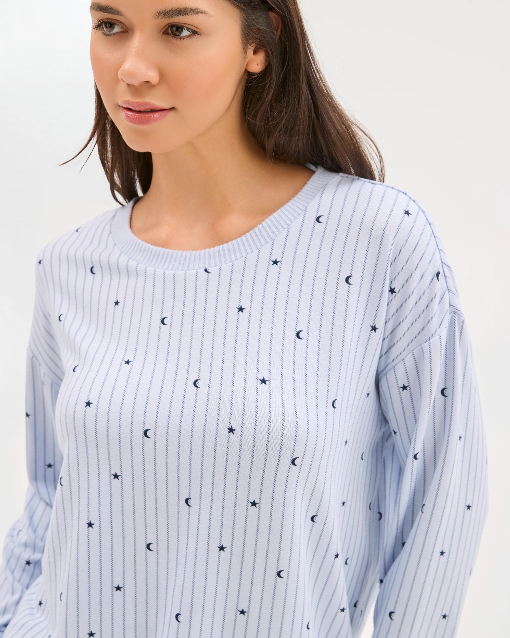 4 Target Woman Printed Cosy Pyjama Sleep Set MOON & STARS, 4 of 5