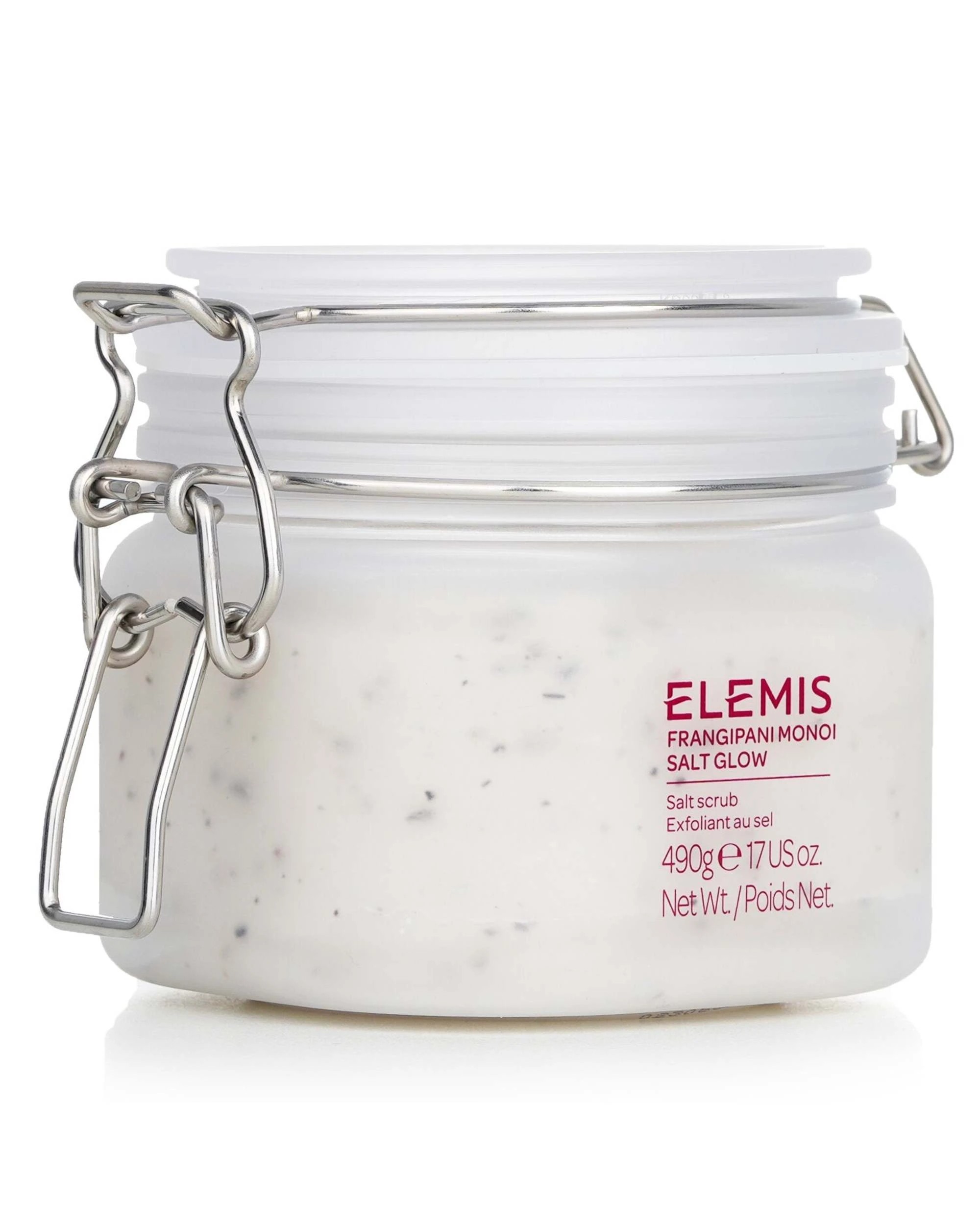 2 Elemis Frangipani Monoi Salt Glow Salt Scrub Exfoliant  480g/17oz, 2 of 3