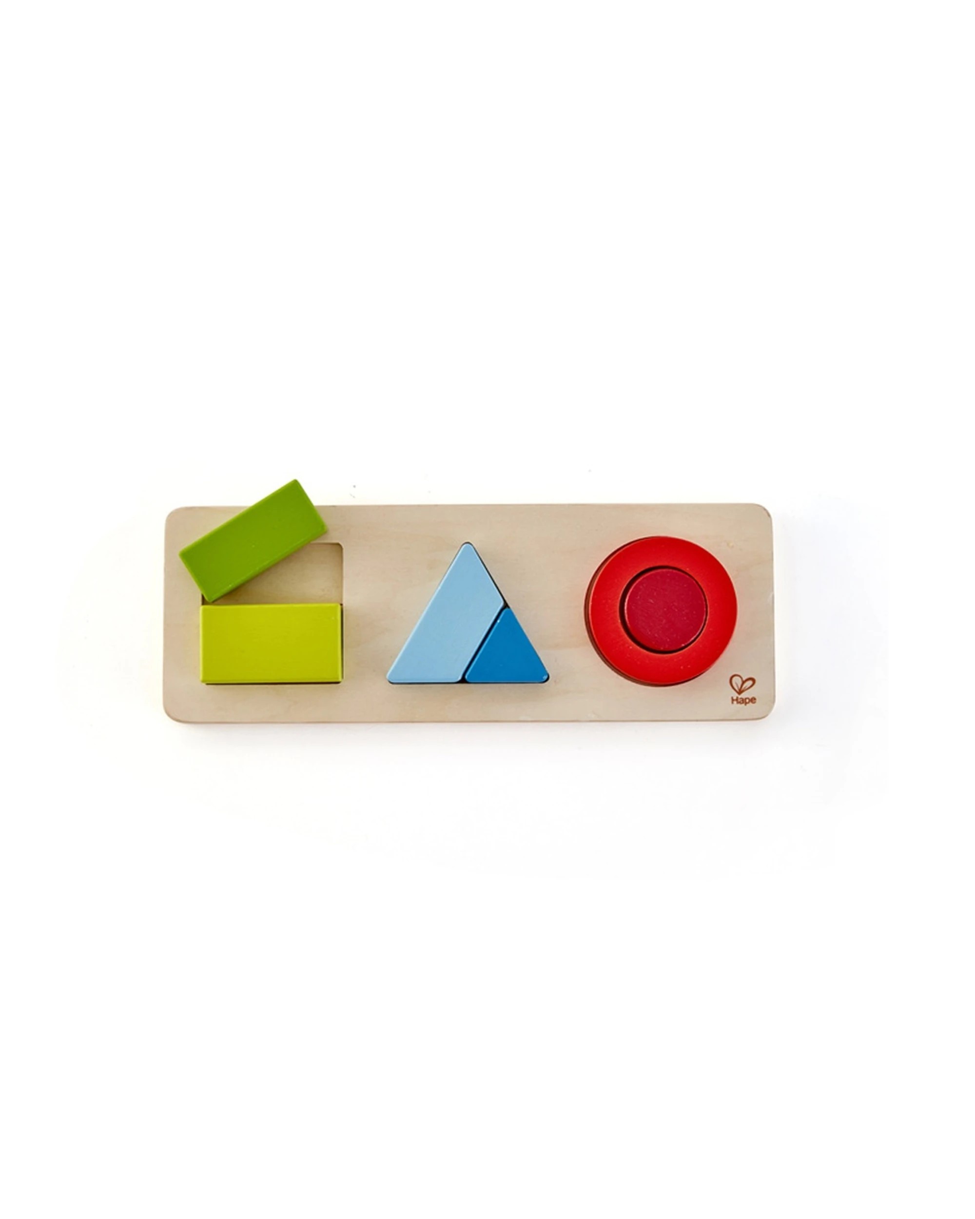 2 Hape Geometry Puzzle Two Difficulty Levels Wooden Shapes Kids - Multi, 2 of 4