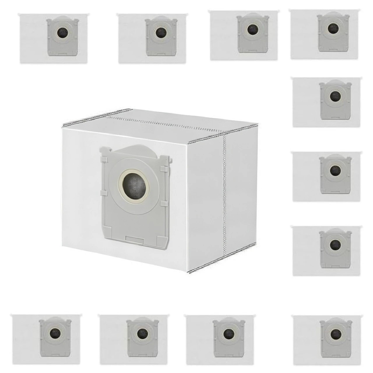 1 Hygieia 12 Dust Bags For Ecovacs Deebot X11 Pro Omni Robot Vacuum Cleaners - Grey, 1 of 1