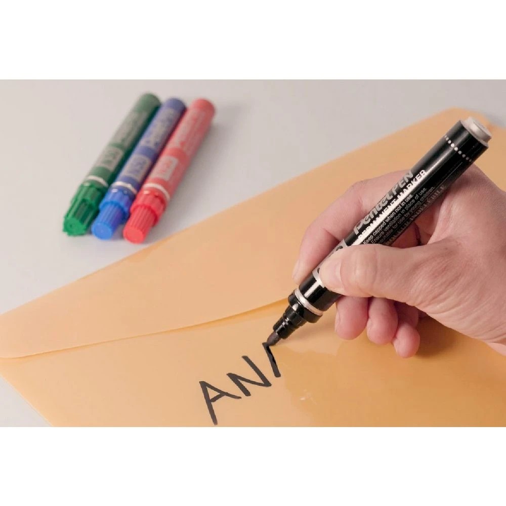 7 Pentel N50 Permanent Marker Bullet Tip Red, 7 of 7