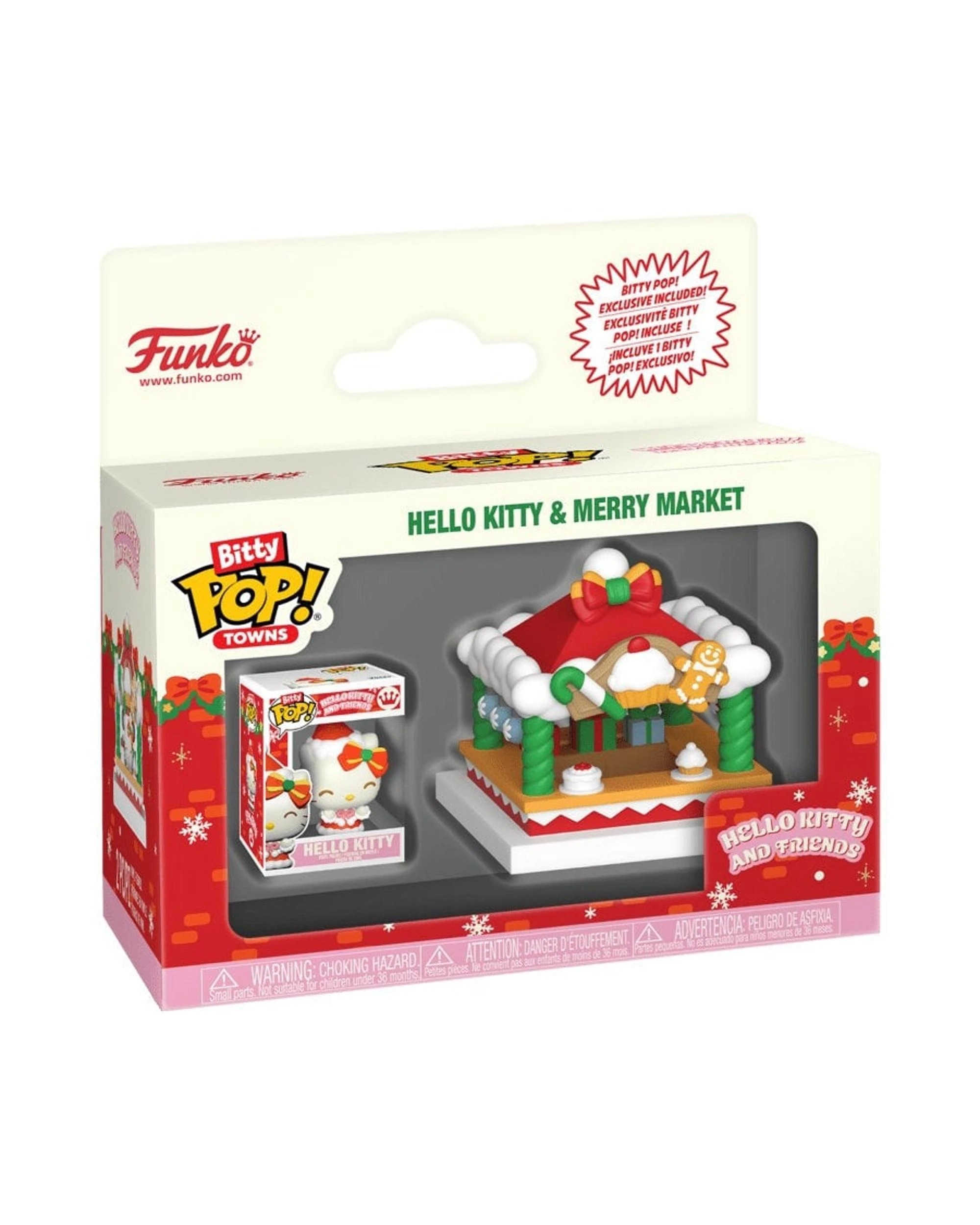 2 Sanrio Hello Kitty and Friends Hello Kitty and Merry Market Bitty POP! Towns Funko POP! Vinyl, 2 of 6