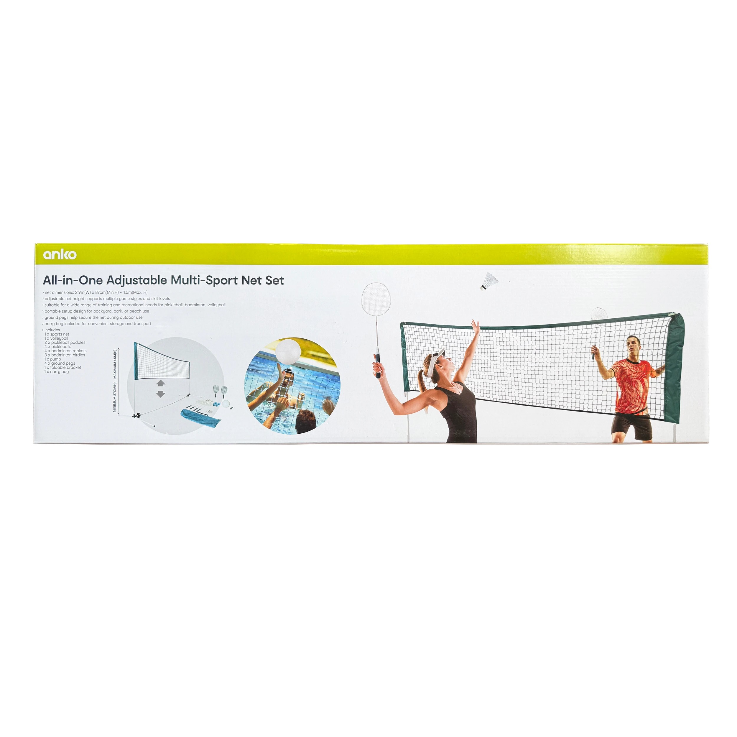 3 All-in-One Adjustable Multi-Sport Net Set, 3 of 7