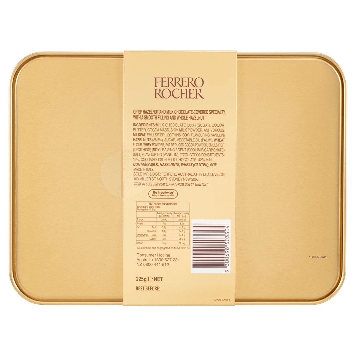 3 18 Piece Ferrero Rocher Tin 225g, 3 of 5