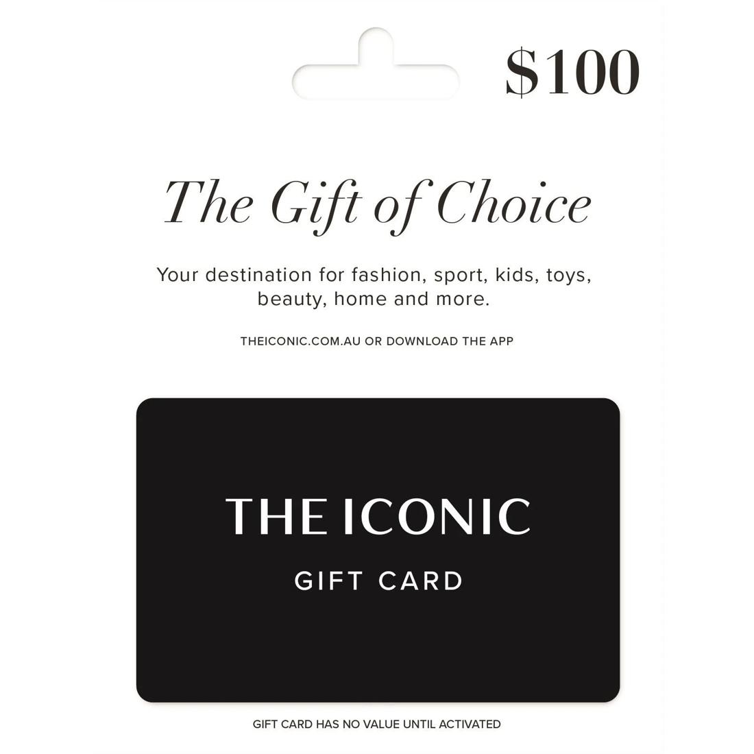 1 The Iconic $100 Gift Card, 1 of 1