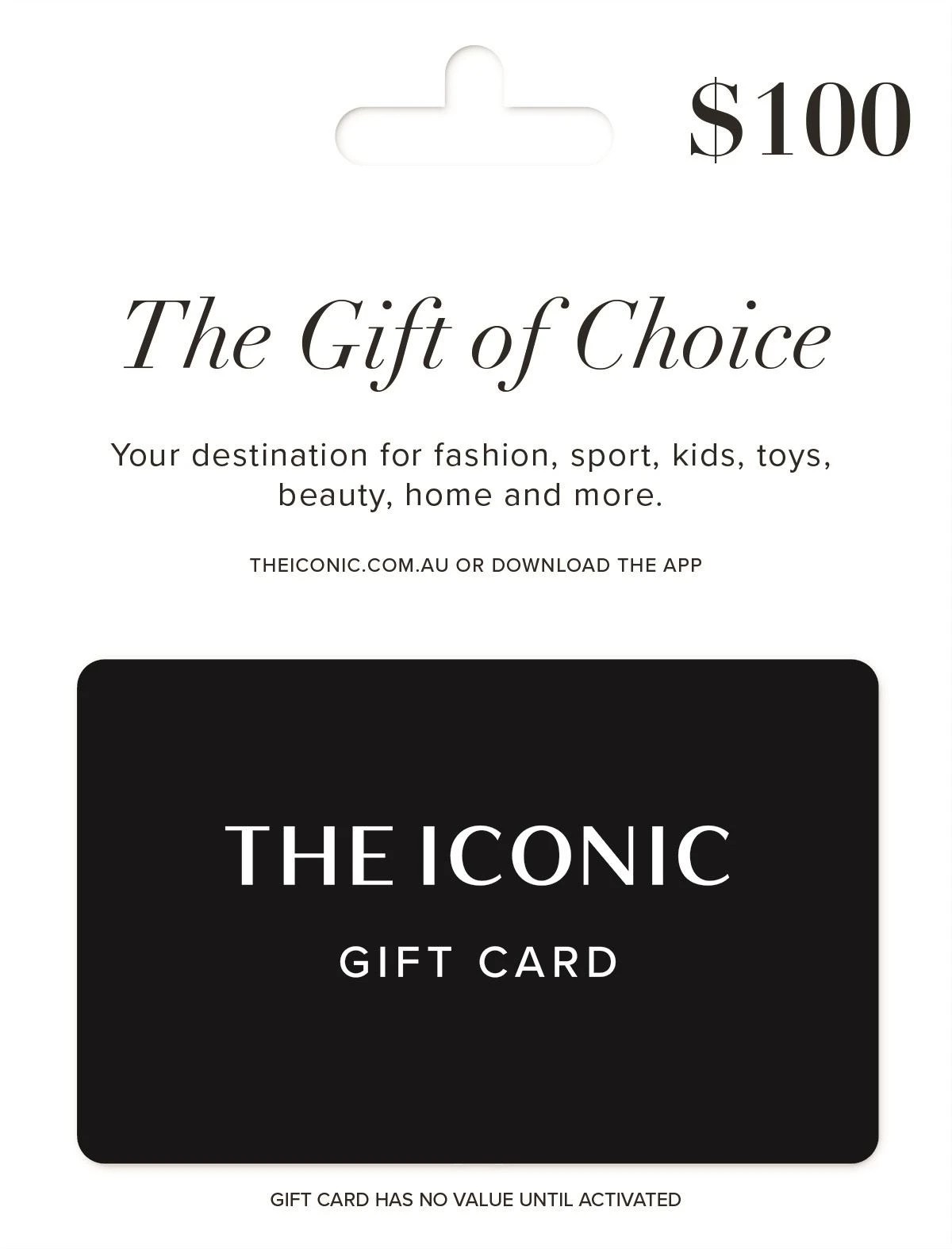 1 The Iconic $100 Gift Card, 1 of 1