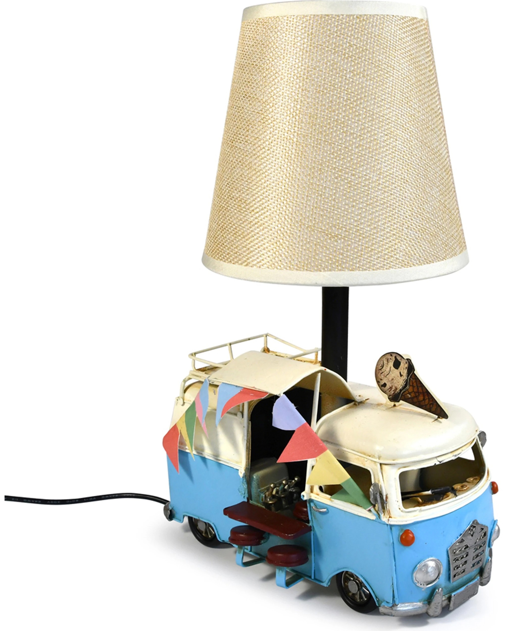 1 Auto Petit USB LED Lamp Ice Van Home Decor 20x30cm - Blue, 1 of 6
