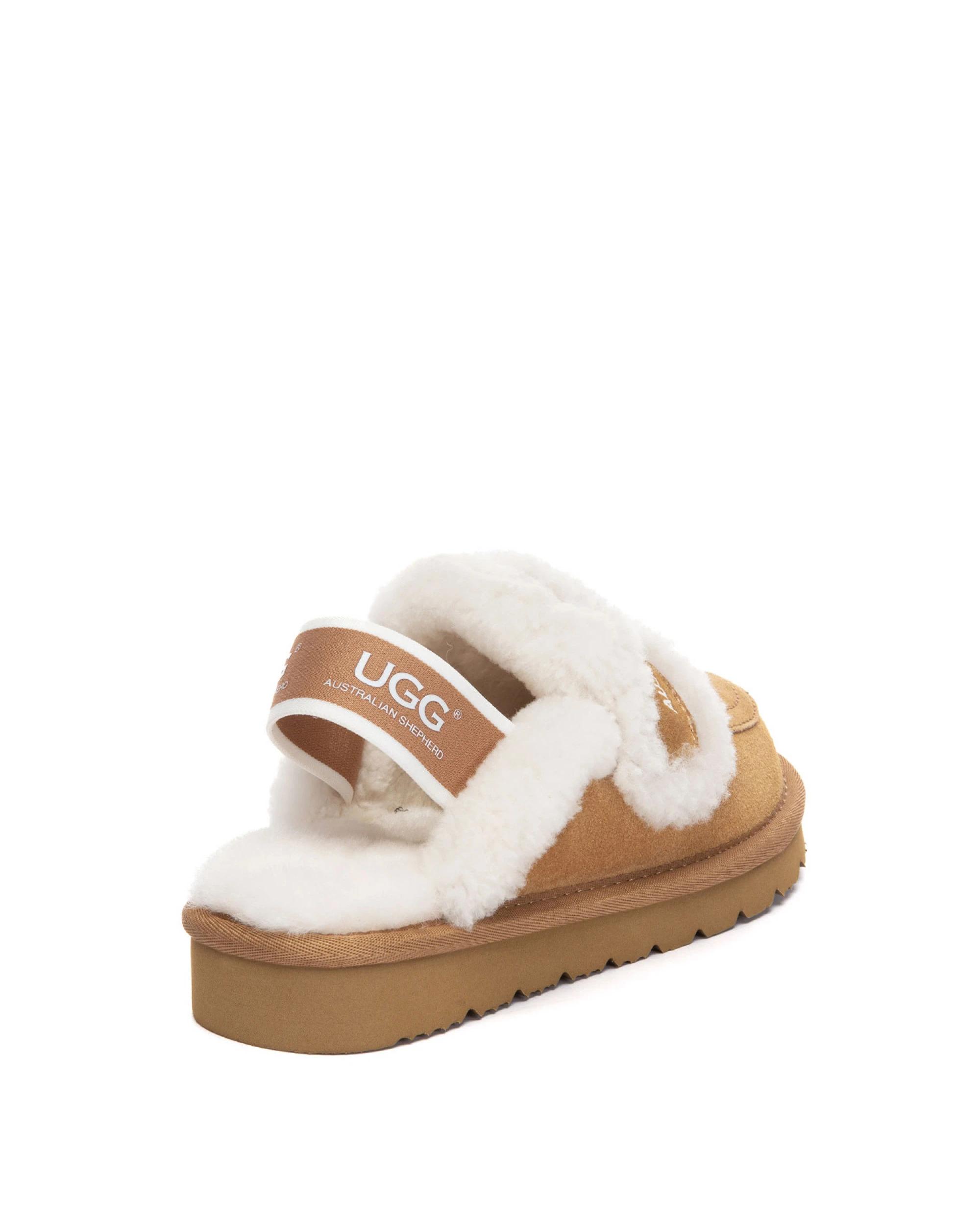 3 Australian Shepherd UGG Kids Rilee Slippers CHESTNUT, 3 of 5