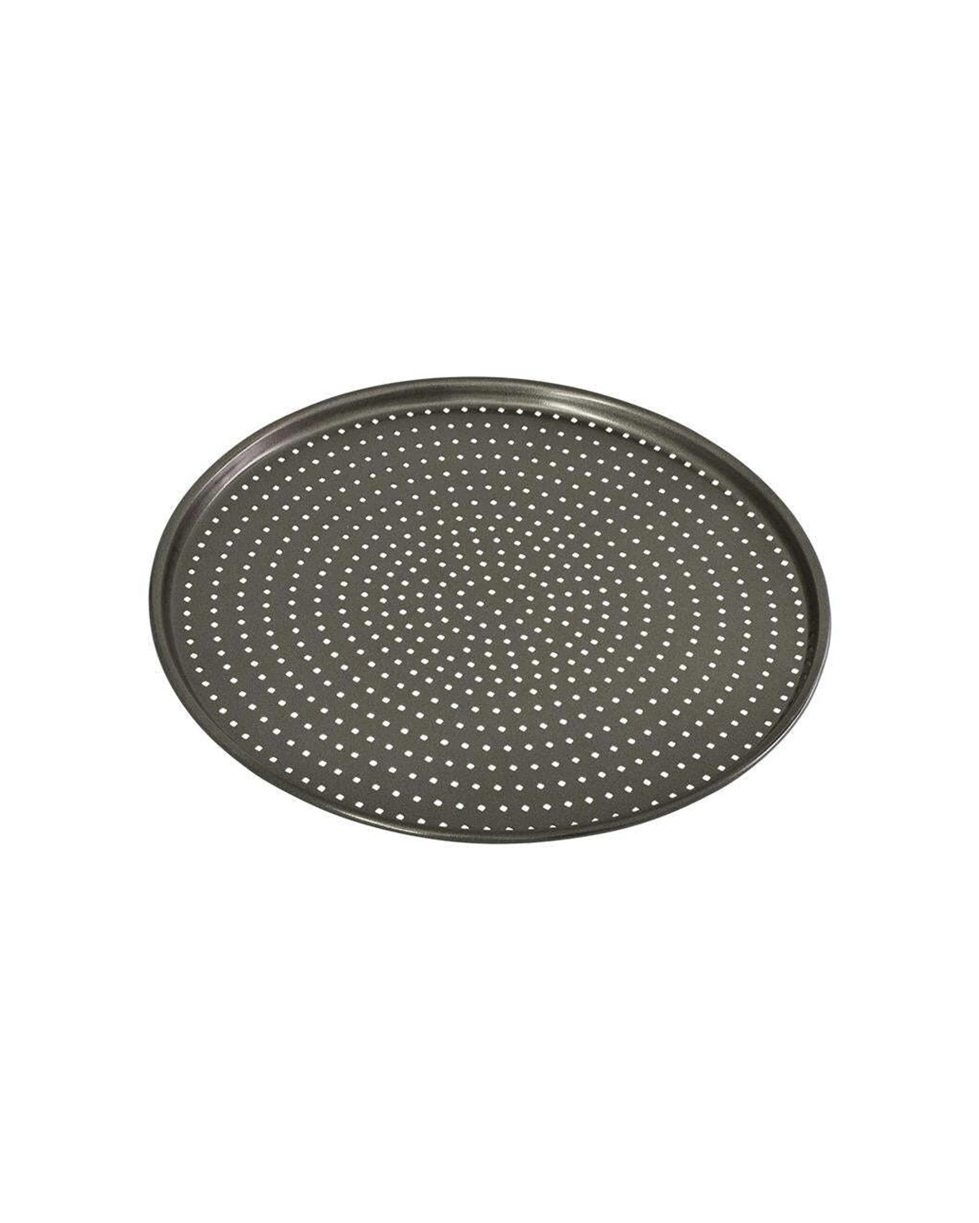 2 Bakemaster Perfect Crust 32cm Pizza Crisper Tray Carbon Steel Non-stick - Grey, 2 of 3