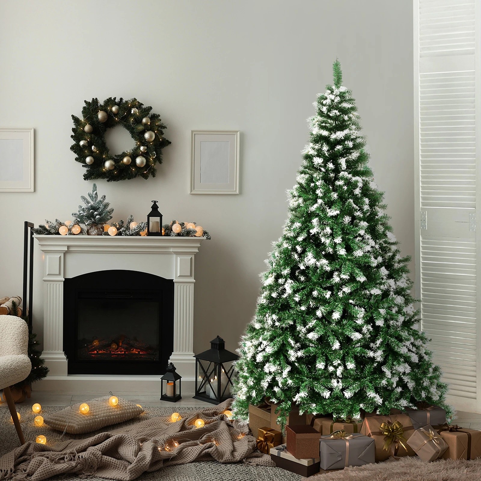 3 Tinseltown Christmas Tree 1.8M 6FT Xmas Trees Snowy Decorations 830 Tips - Green, 3 of 8