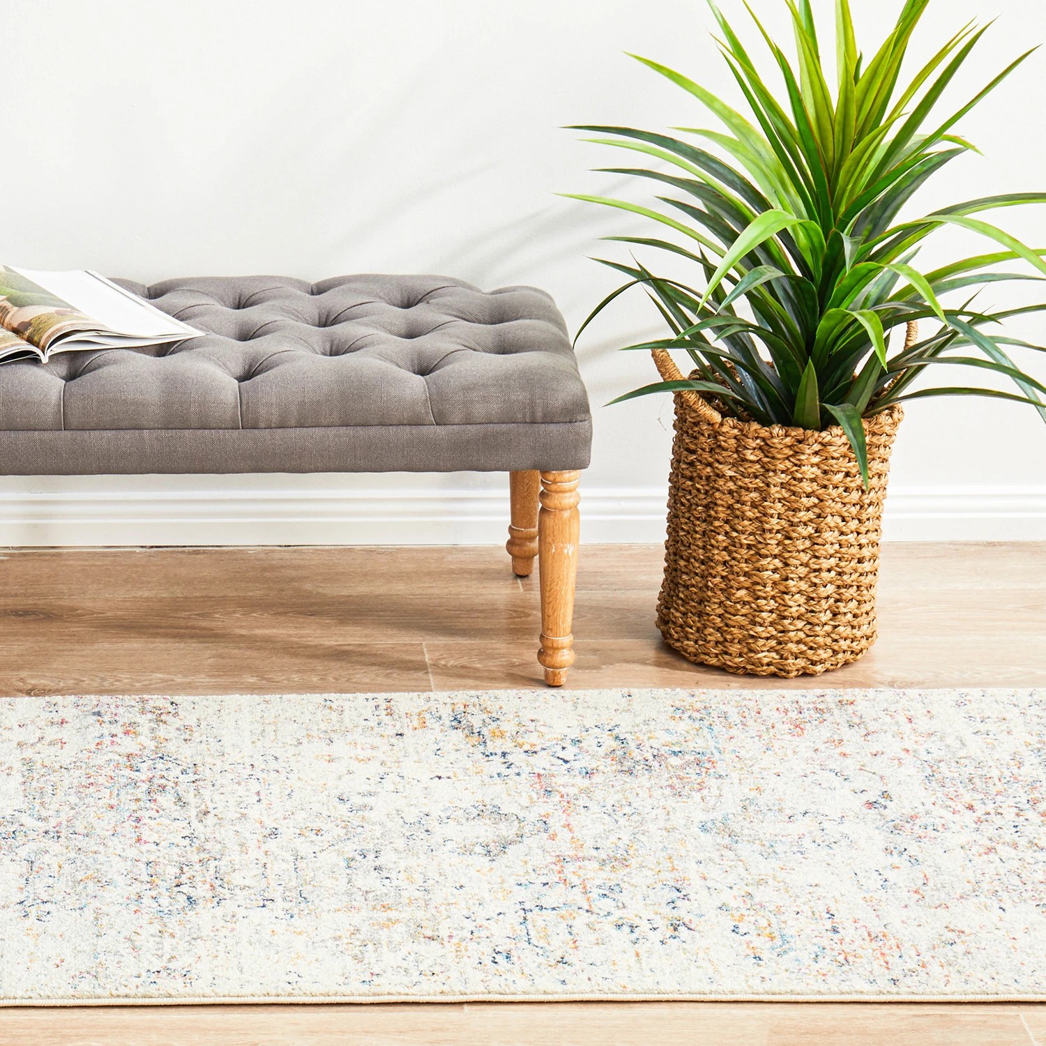 3 Common Ground Rugs Era 911 400x80cm - Large Runner Power Loomed Pet Friendly Rug - Natural, 3 of 9