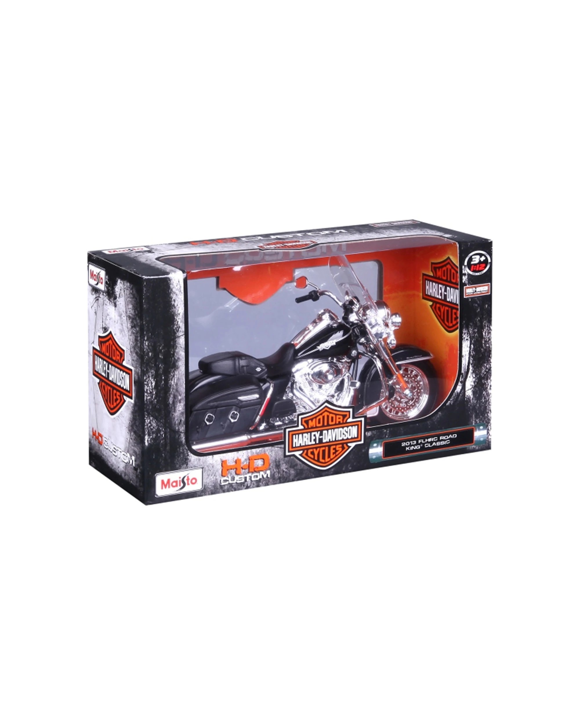 1 Maisto Motorcycle 2013 FLHRC Road King Classic Diecast Model Toy Replica Bike - Black, 1 of 6
