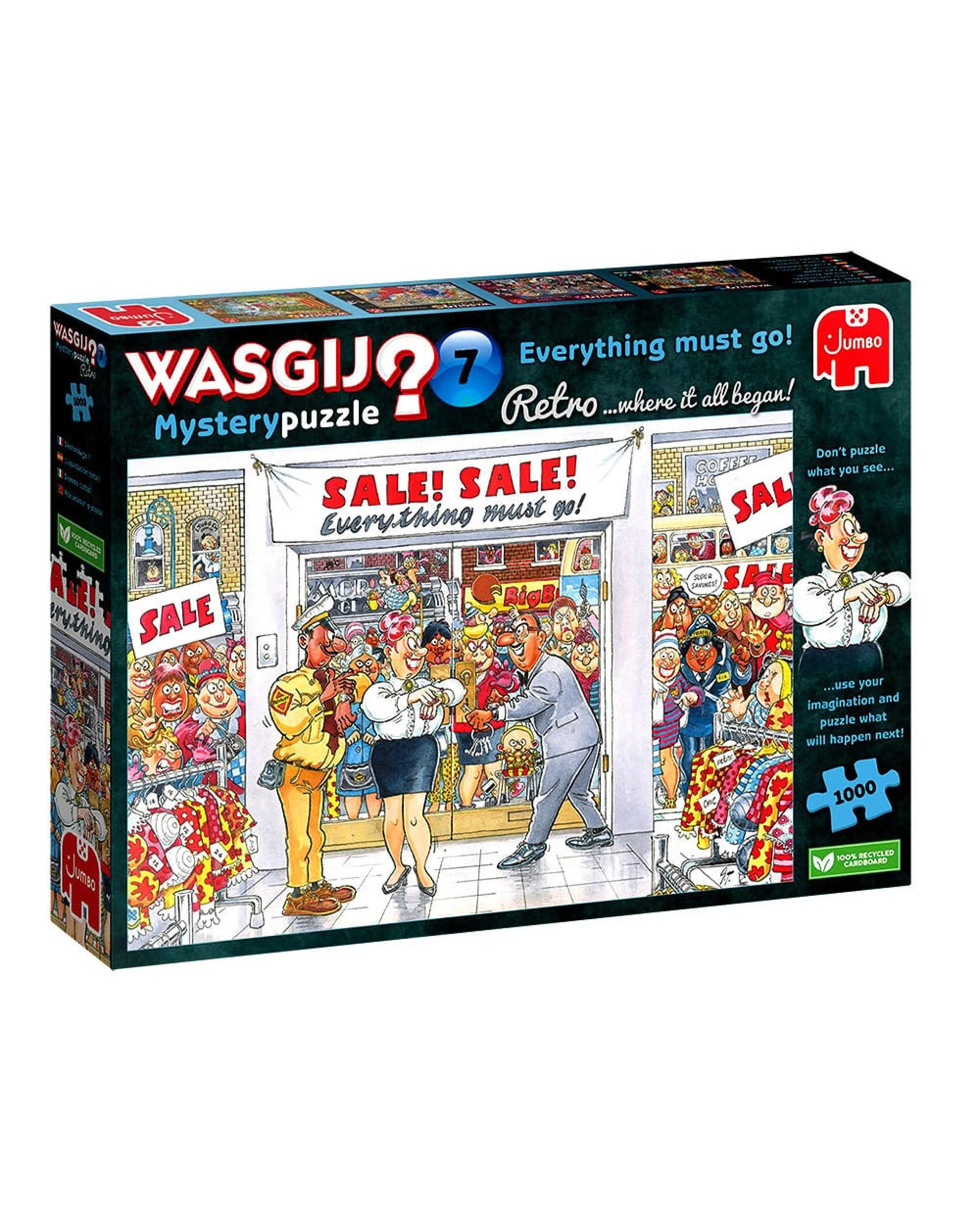 1 Wasgij Retro Mystery #7 Everything Must Go 1000 Piece Jigsaw Puzzle, 1 of 1