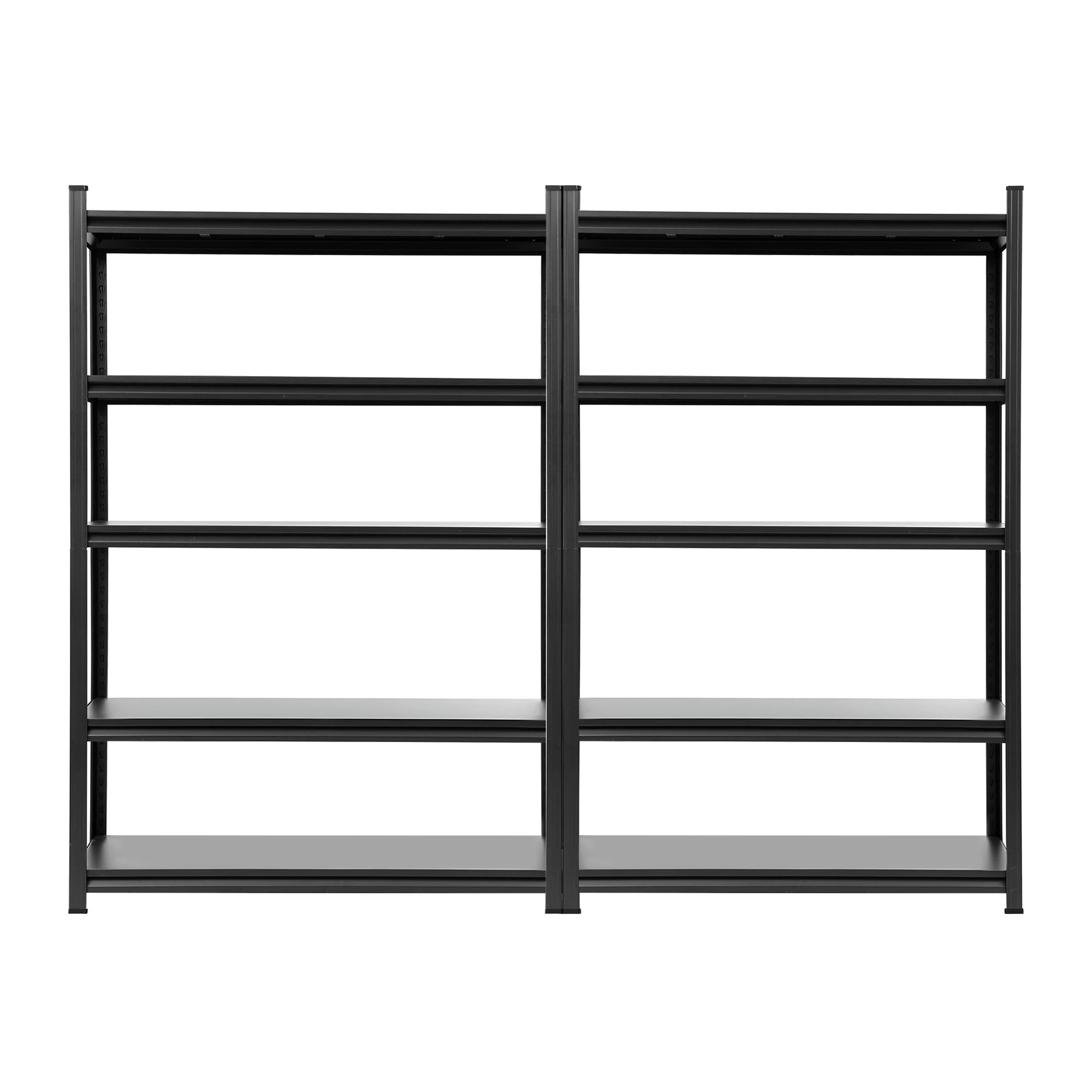 3 Giantz Garage Shelving 2.4X1.8m Warehouse Rack Storage Shelves Workshop Racks Steel - Black, 3 of 8