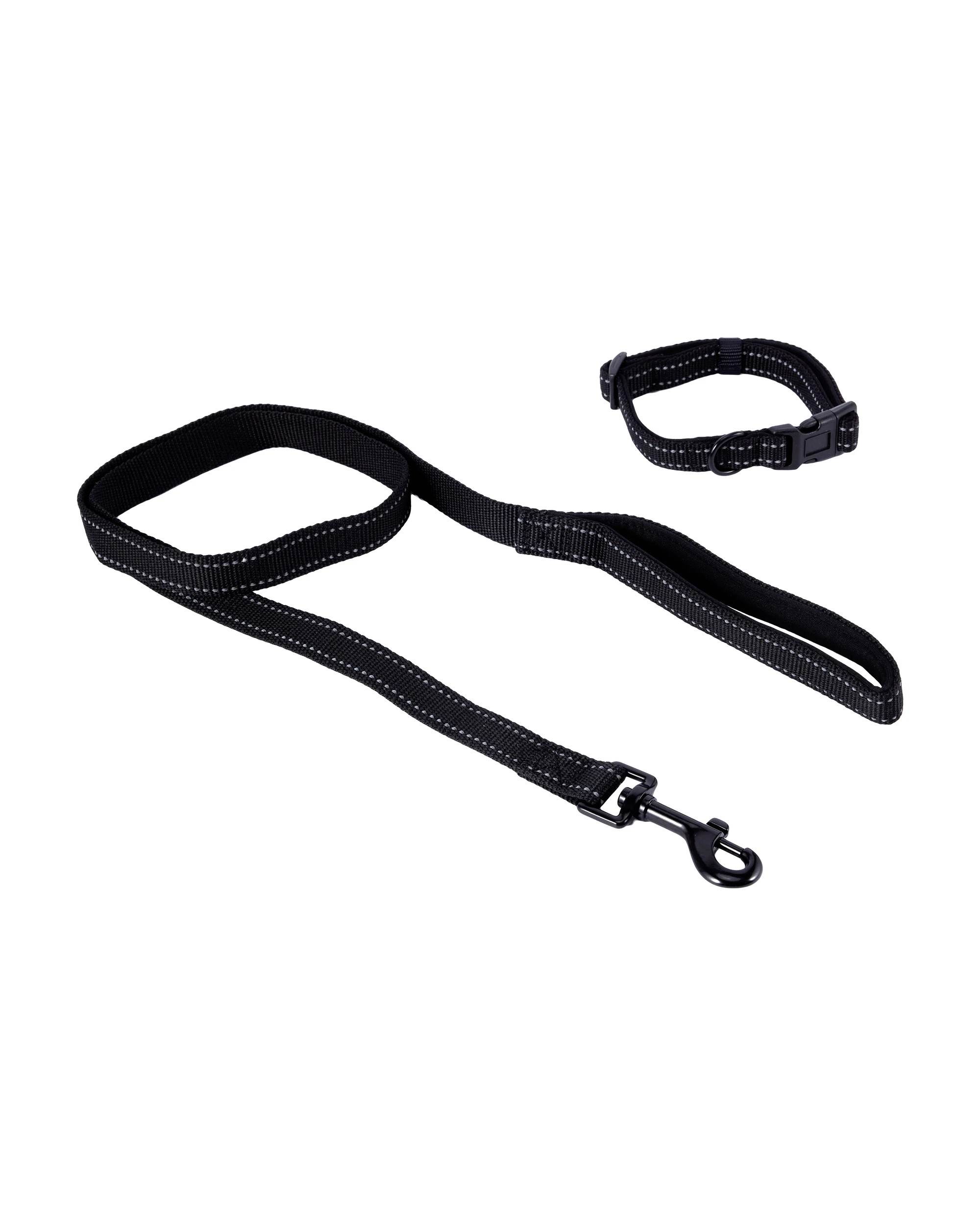 1 Black Reflective Collar and Lead Set - Small, 1 of 5