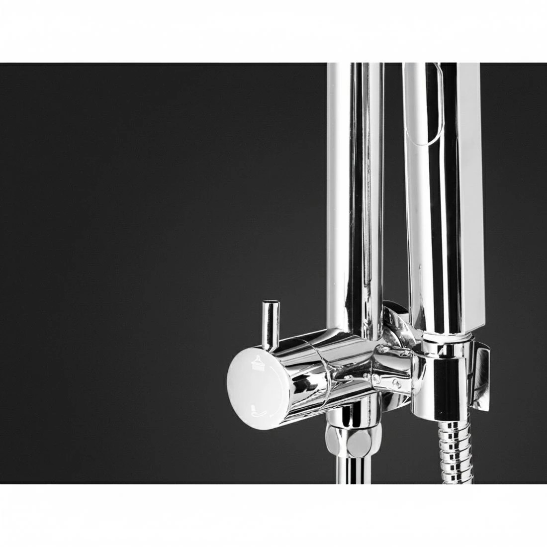 2 Cefito 9'' Rain Shower Head Set Handheld Round High Pressure - Silver, 2 of 5