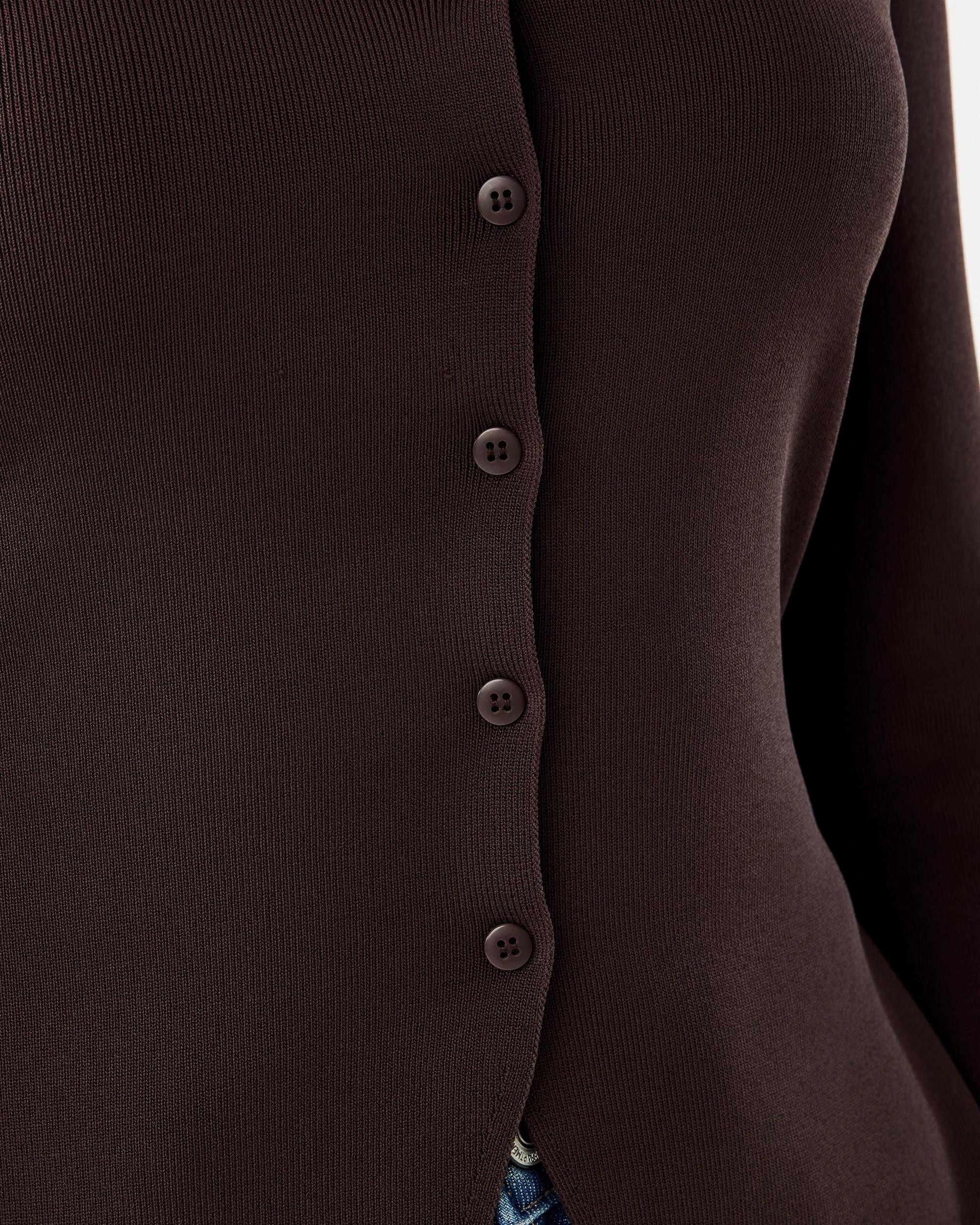 7 Long Sleeve Cinched Top Melt Brown, 7 of 7