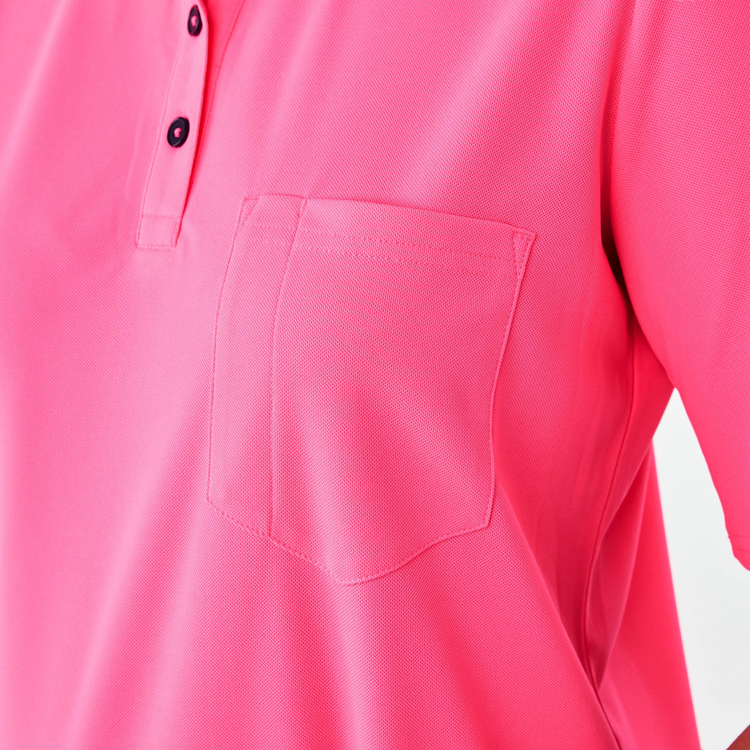 6 Workwear Short Sleeve Cool Polo Shirt SAFETY PINK, 6 of 7
