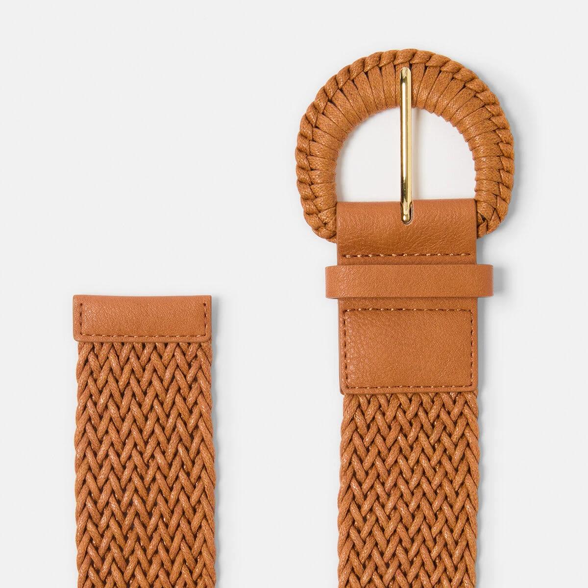2 Woven D Belt Tan, 2 of 3