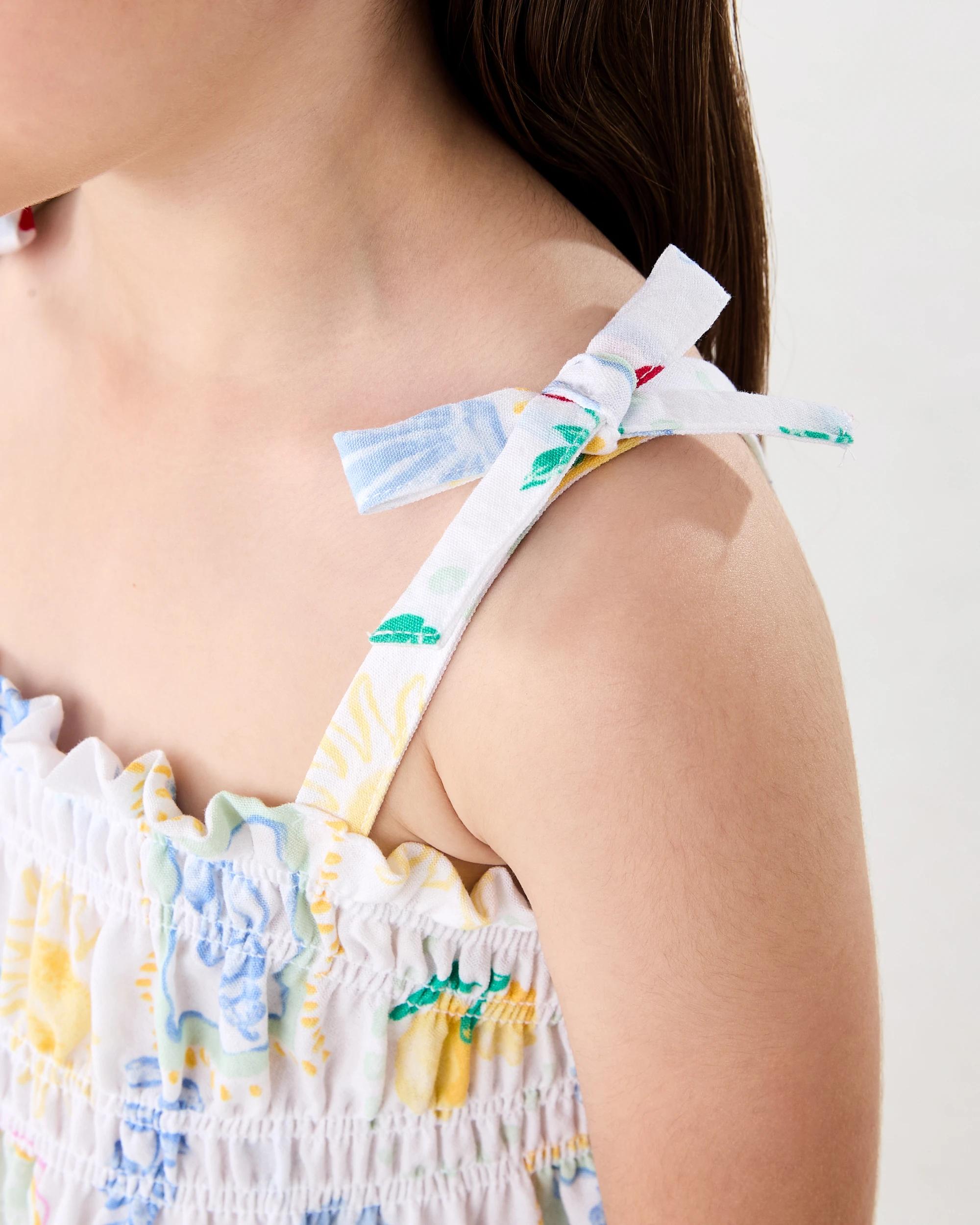 5 Smocked Dress Wht Costal, 5 of 8