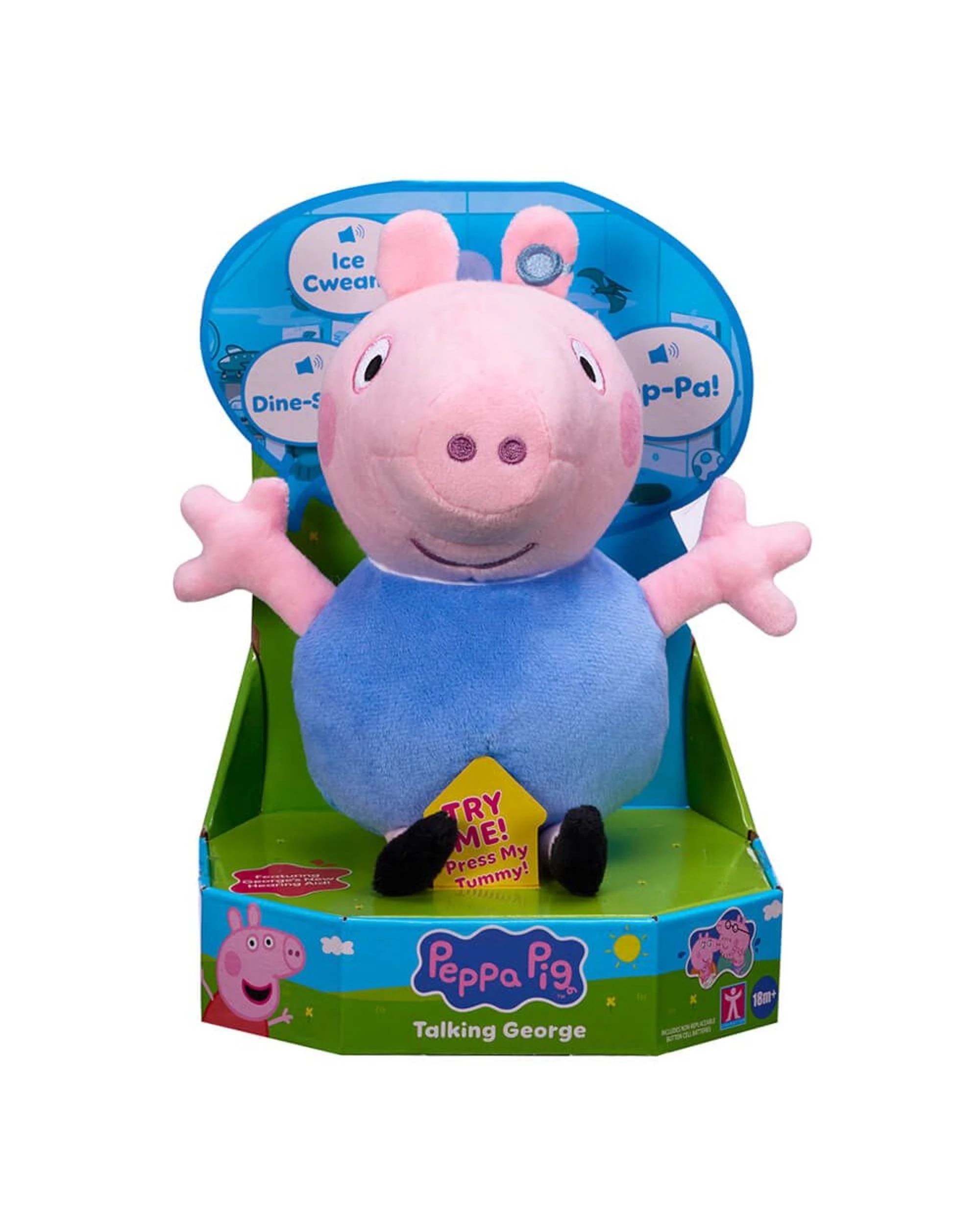 1 Peppa Pig Talking George Soft Toy, 1 of 5