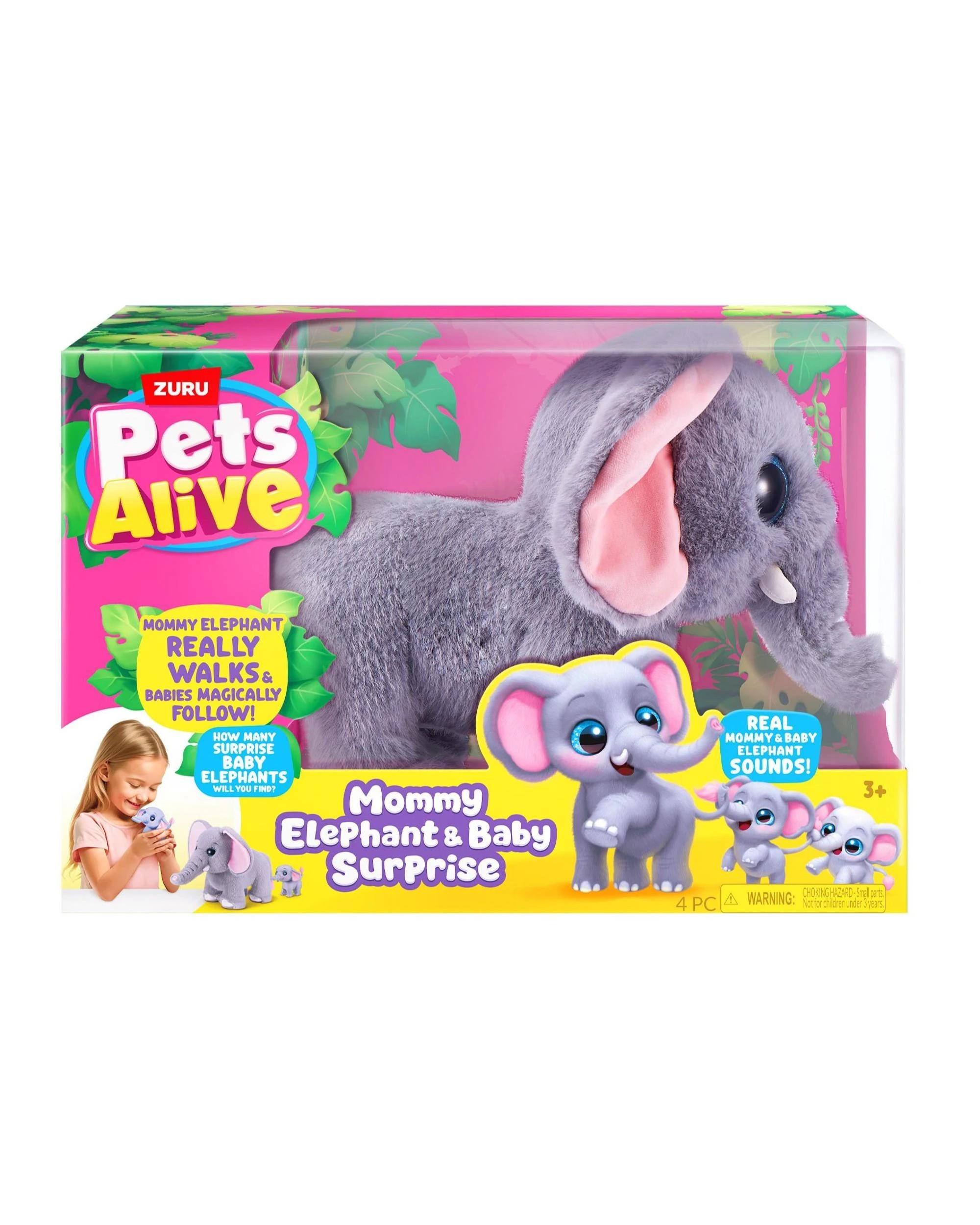 6 Zuru Pets Alive Mommy Elephant and Baby Surprise, 6 of 7