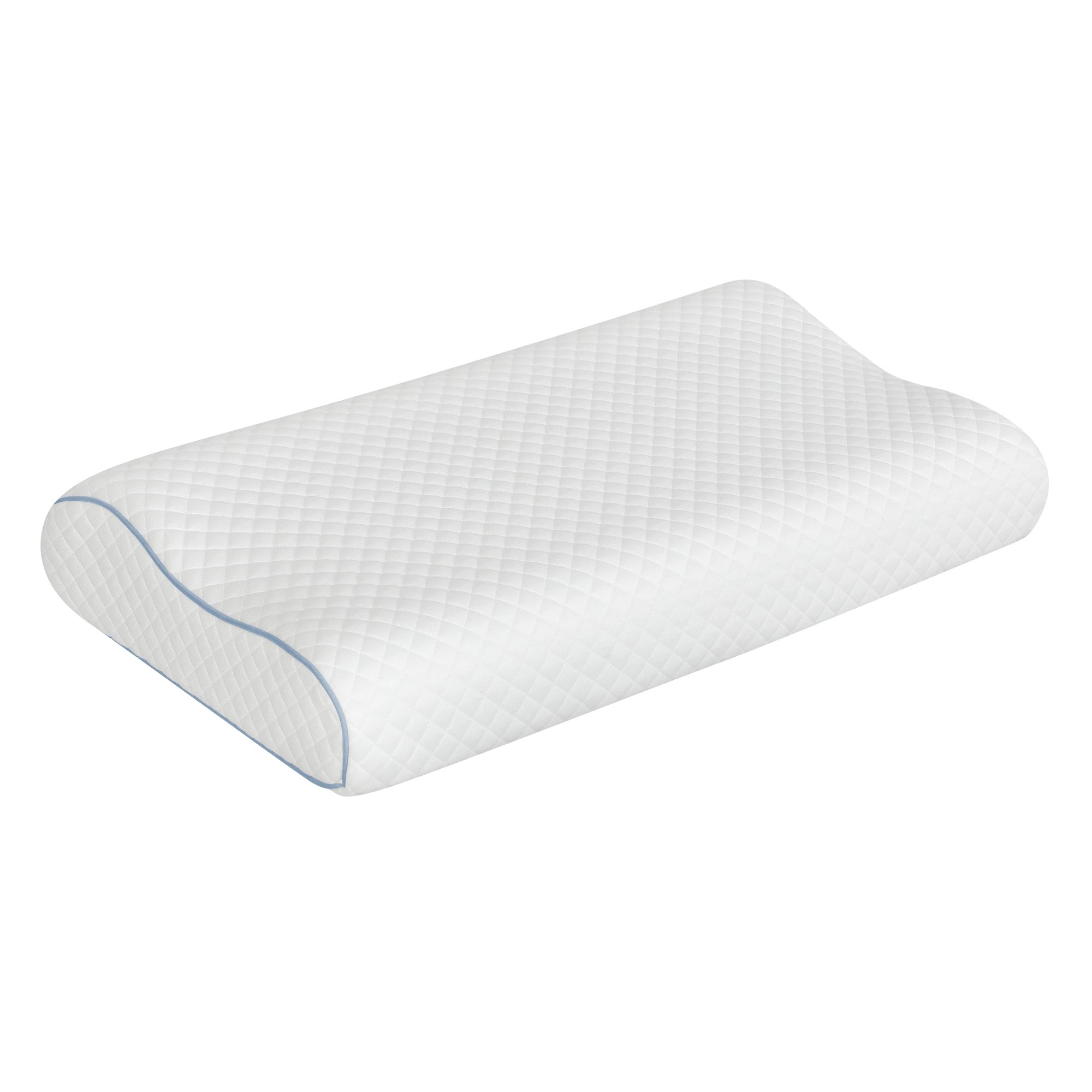 2 Dreamz Memory Foam Pillow White High-Density Neck Shoulder Support Pain Slow, 2 of 9